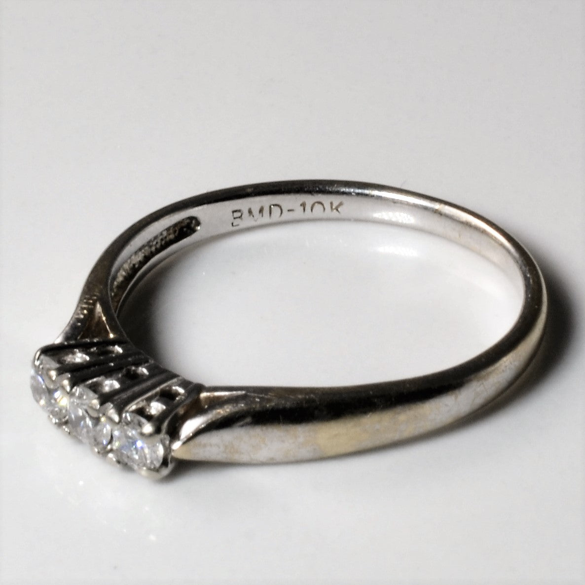 Three Stone Diamond Ring | 0.21ctw | SZ 7.25 |