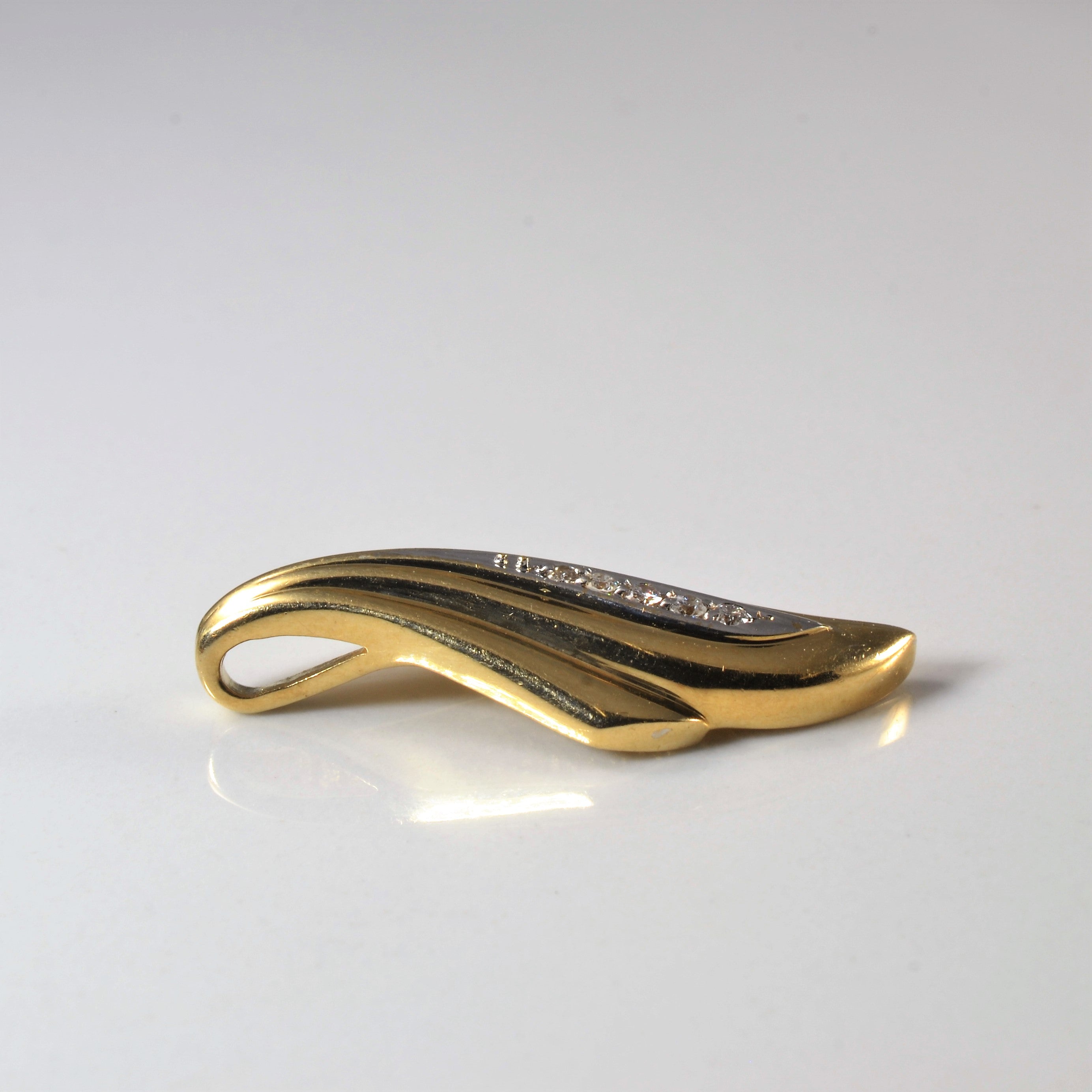 Five Stone Diamond Wave Pendant | 0.07ctw |