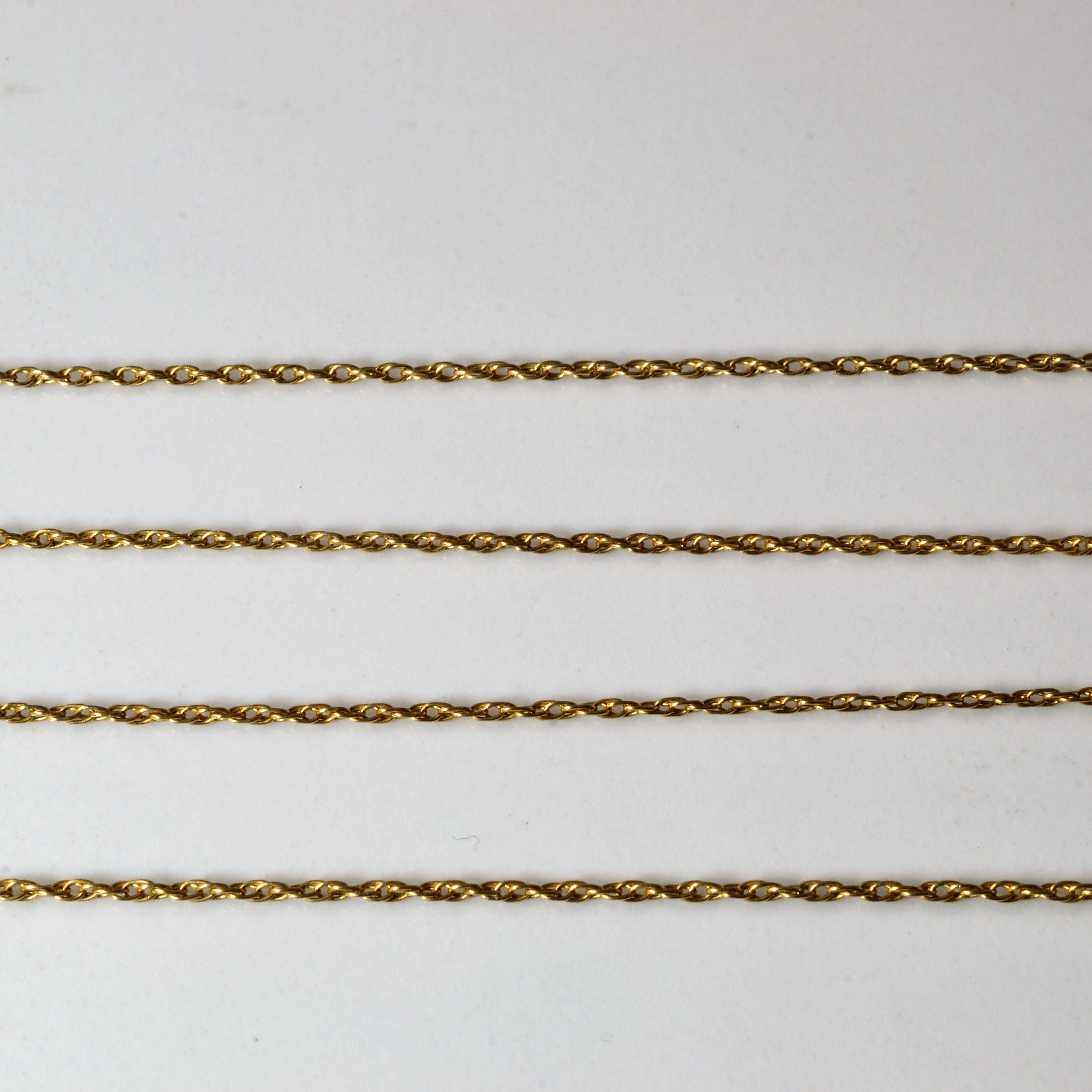 Two Tone Solitaire Diamond Swirl Necklace | 0.13ct | 23" |