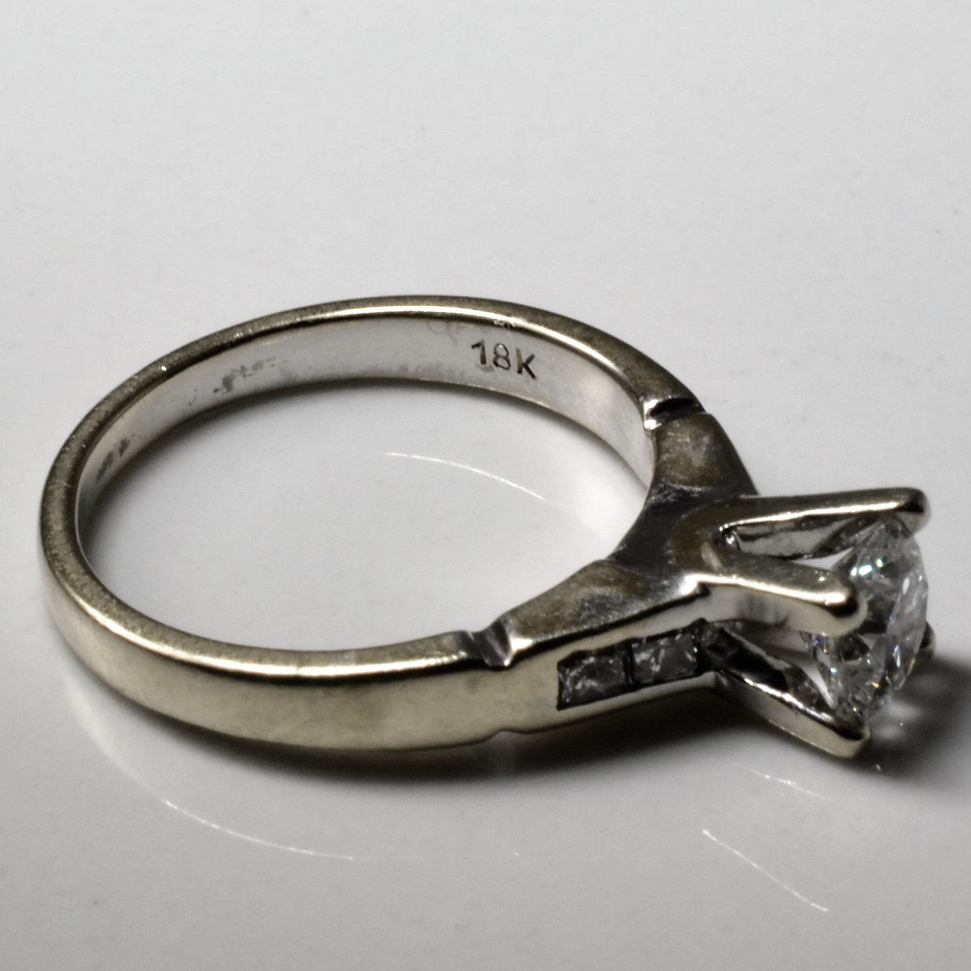 Mixed Cut High Set Diamond Engagement Ring | 0.66ctw | SZ 4 |