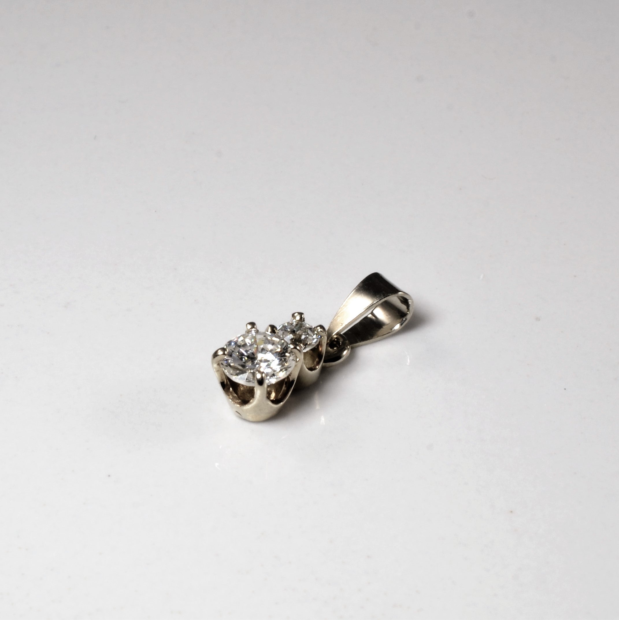 Pendentif deux diamants | 0,48 ct |