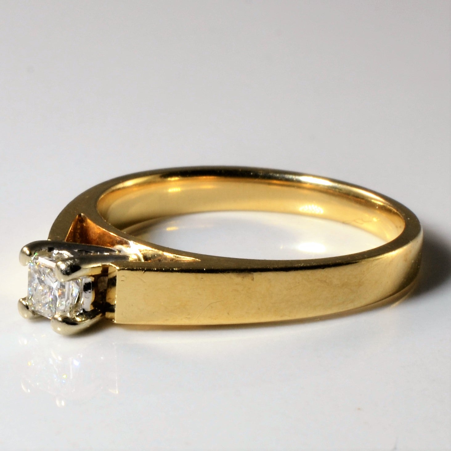 Solitaire Princess Diamond Ring | 0.23ct | SZ 6.75 |