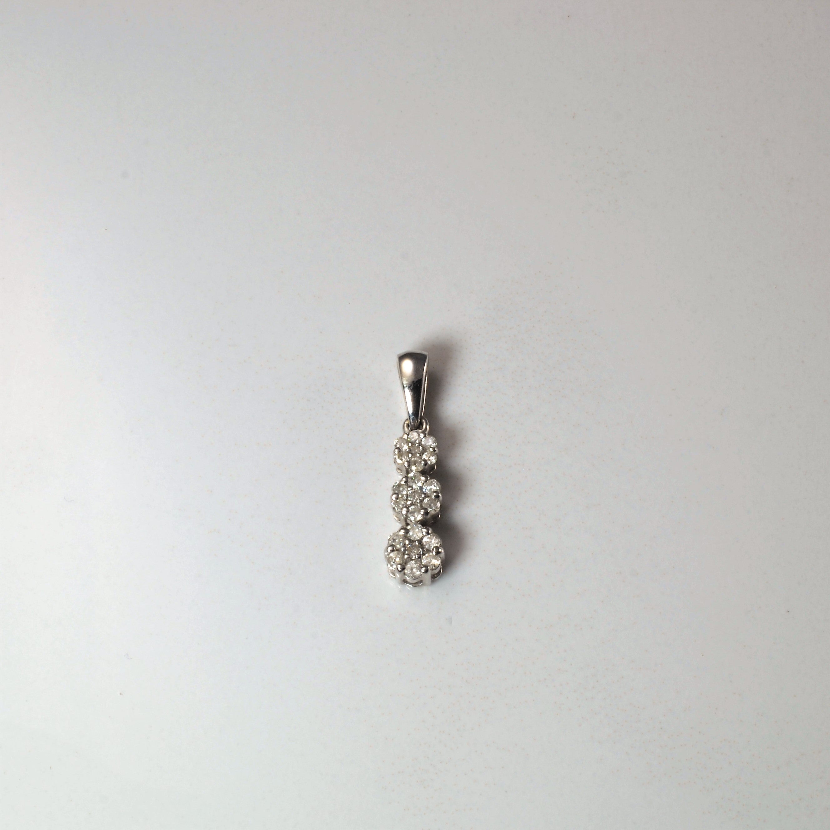 Triple Cluster Diamond Pendant | 0.18ctw |