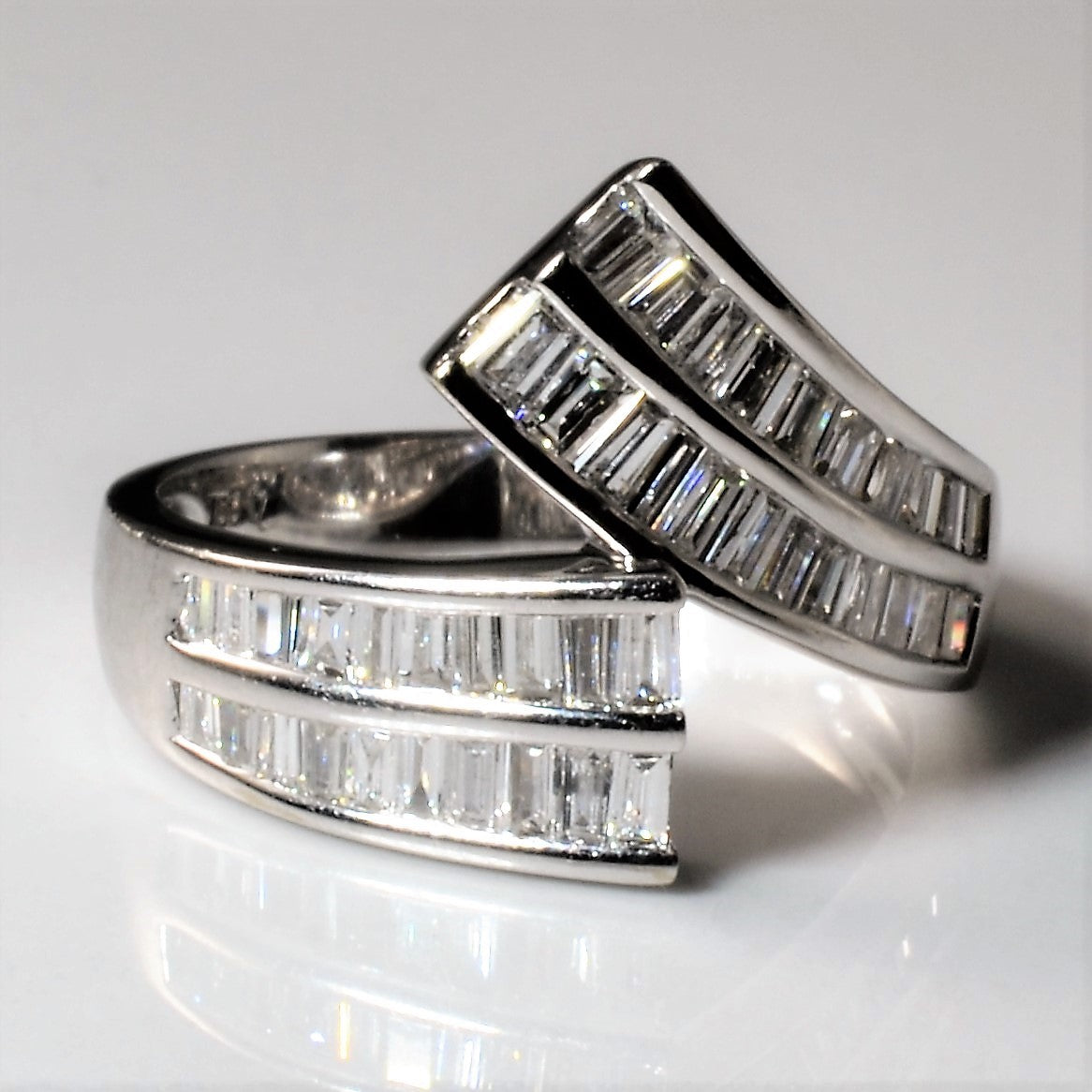 Bypass Diamond Channel Ring | 0.99ctw | SZ 6 |