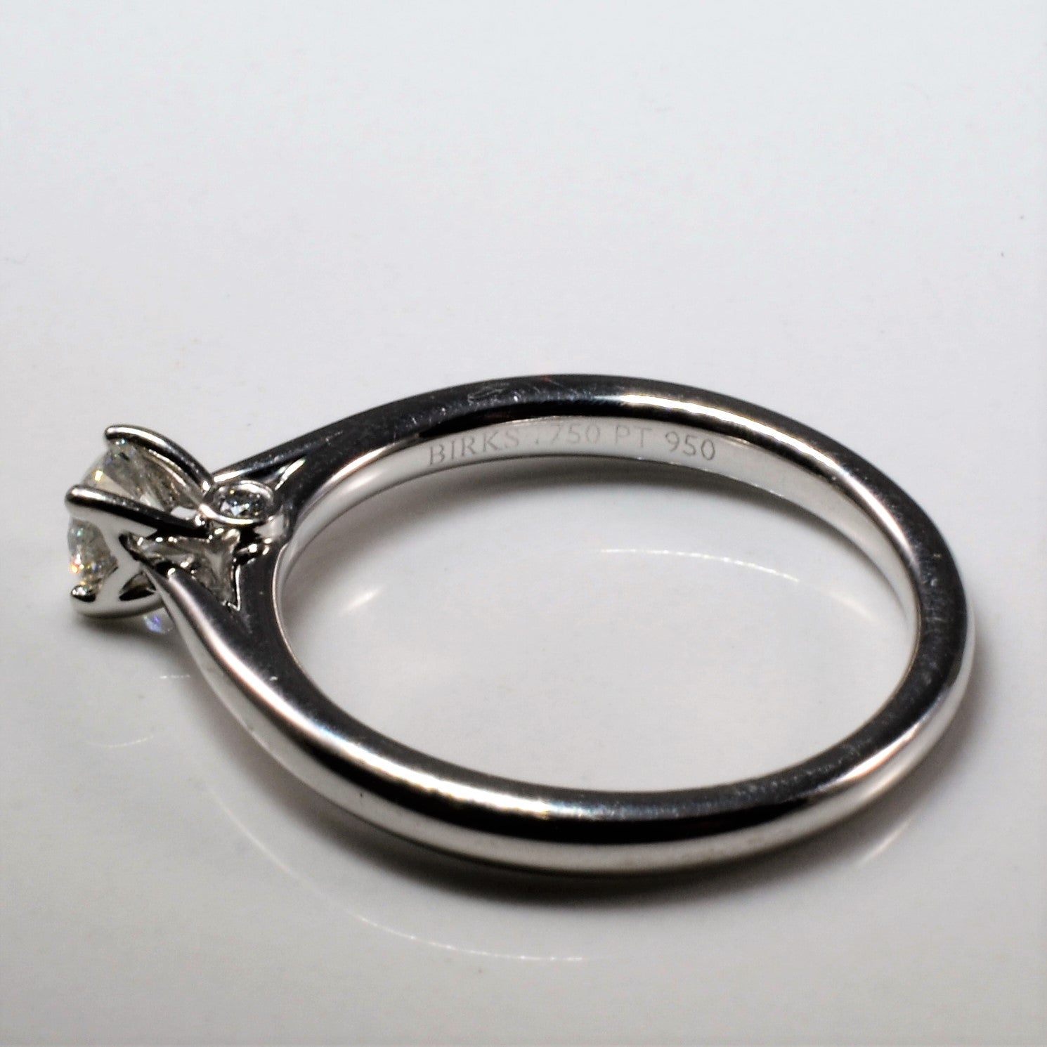 Birks' Solitaire Diamond Engagement Ring | 0.33ctw | SZ 6.5 |