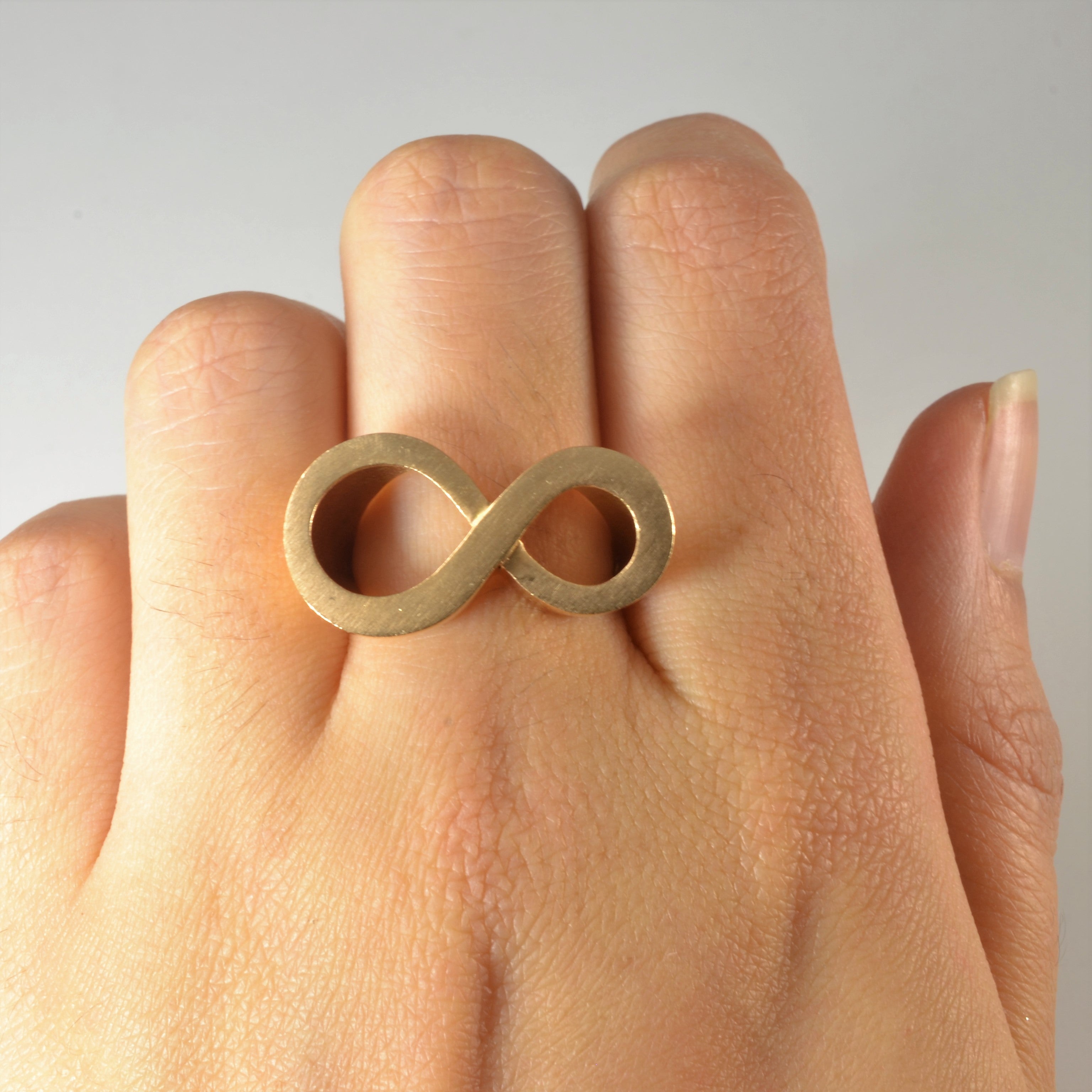 Yellow Gold Infinity Ring & Pendant Set | SZ 7.25|