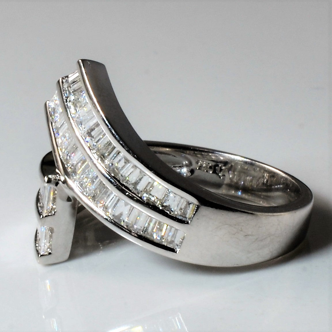 Bypass Diamond Channel Ring | 0.99ctw | SZ 6 |
