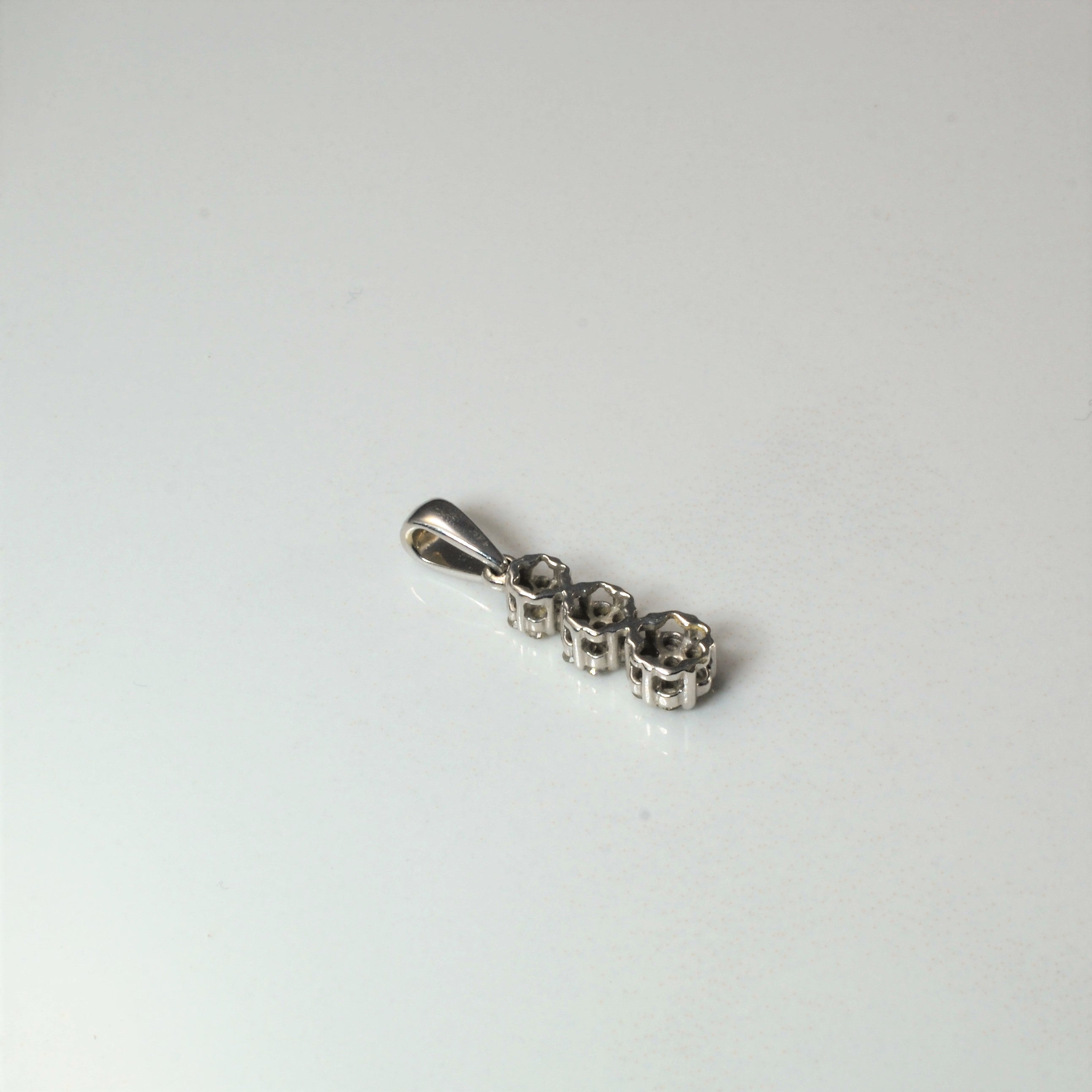 Triple Cluster Diamond Pendant | 0.18ctw |