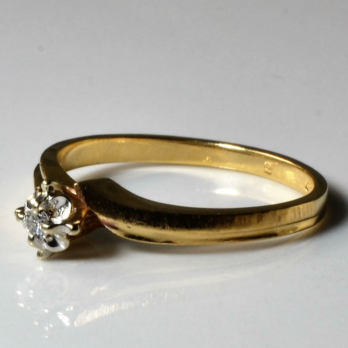 Bypass Diamond Promise Ring | 0.03ctw | 0.03ct | SZ 6 |