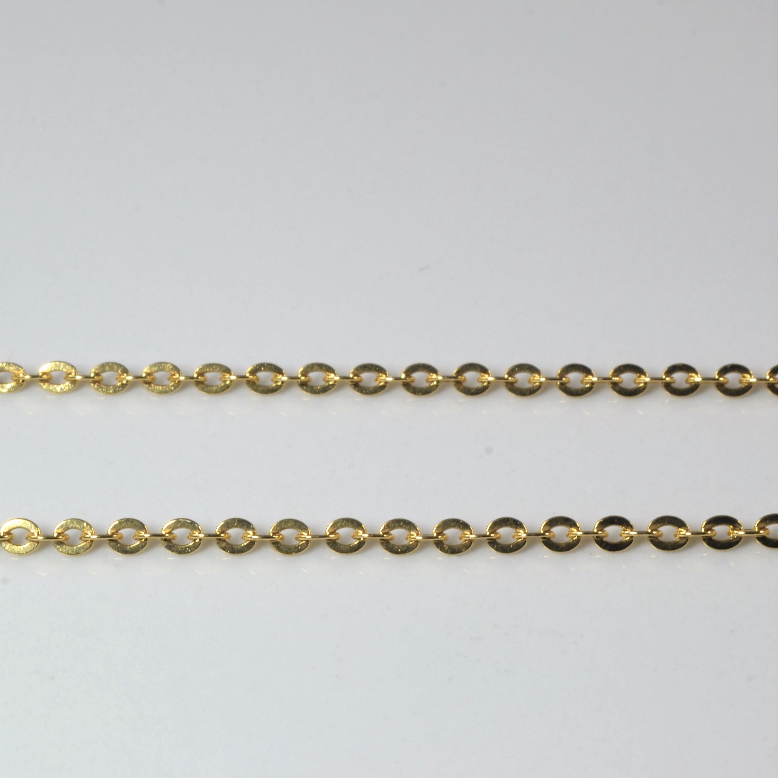 Yellow Gold Bar Necklace | 15" |