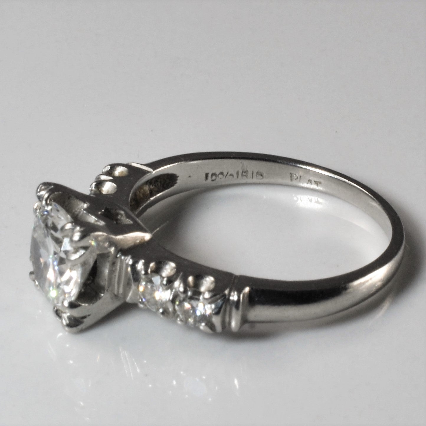 1940s Five Stone Diamond Engagement Ring | 1.20ctw | SZ 6 |