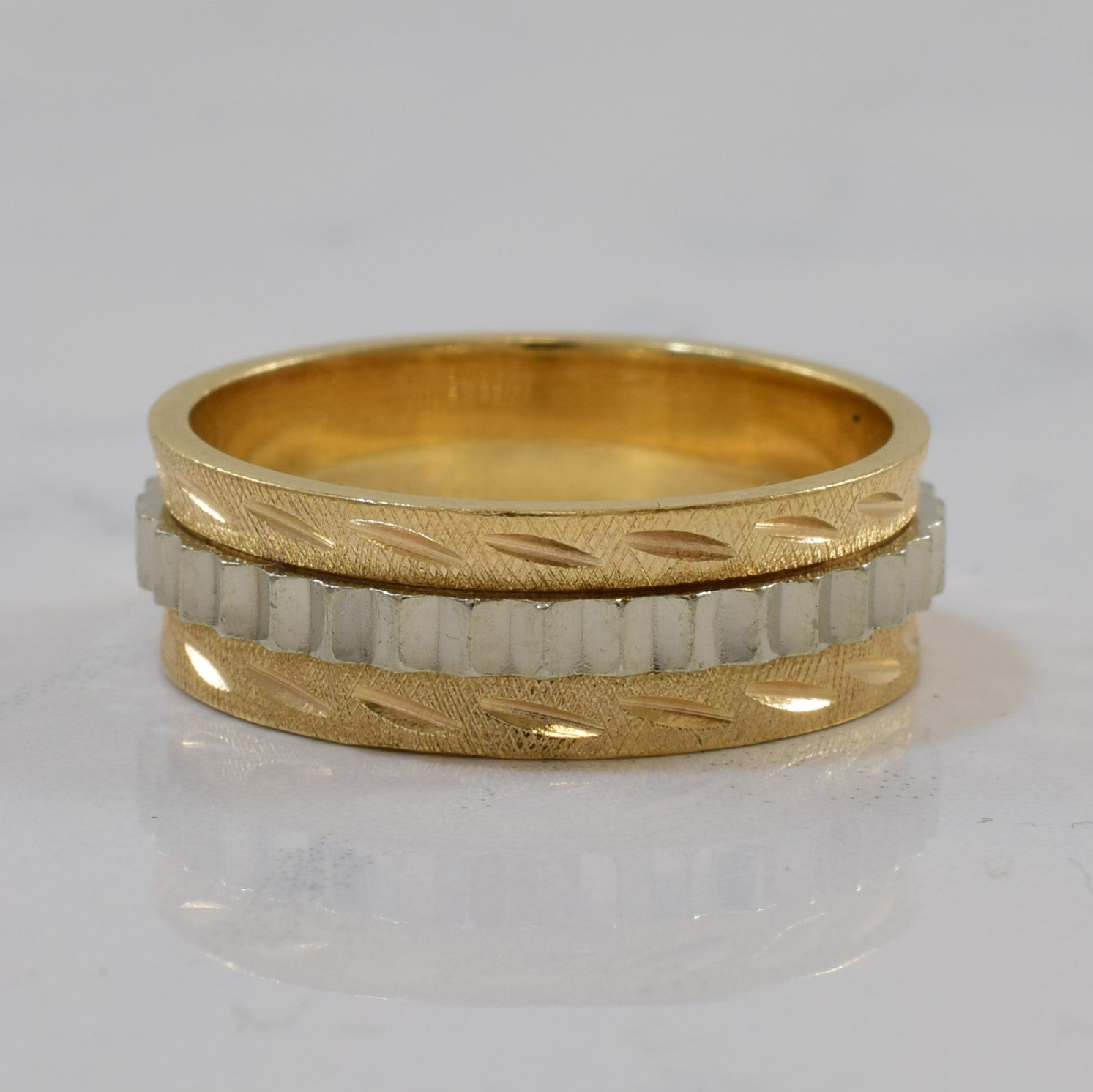Bague bicolore or années 1930 | Taille 8,5 |