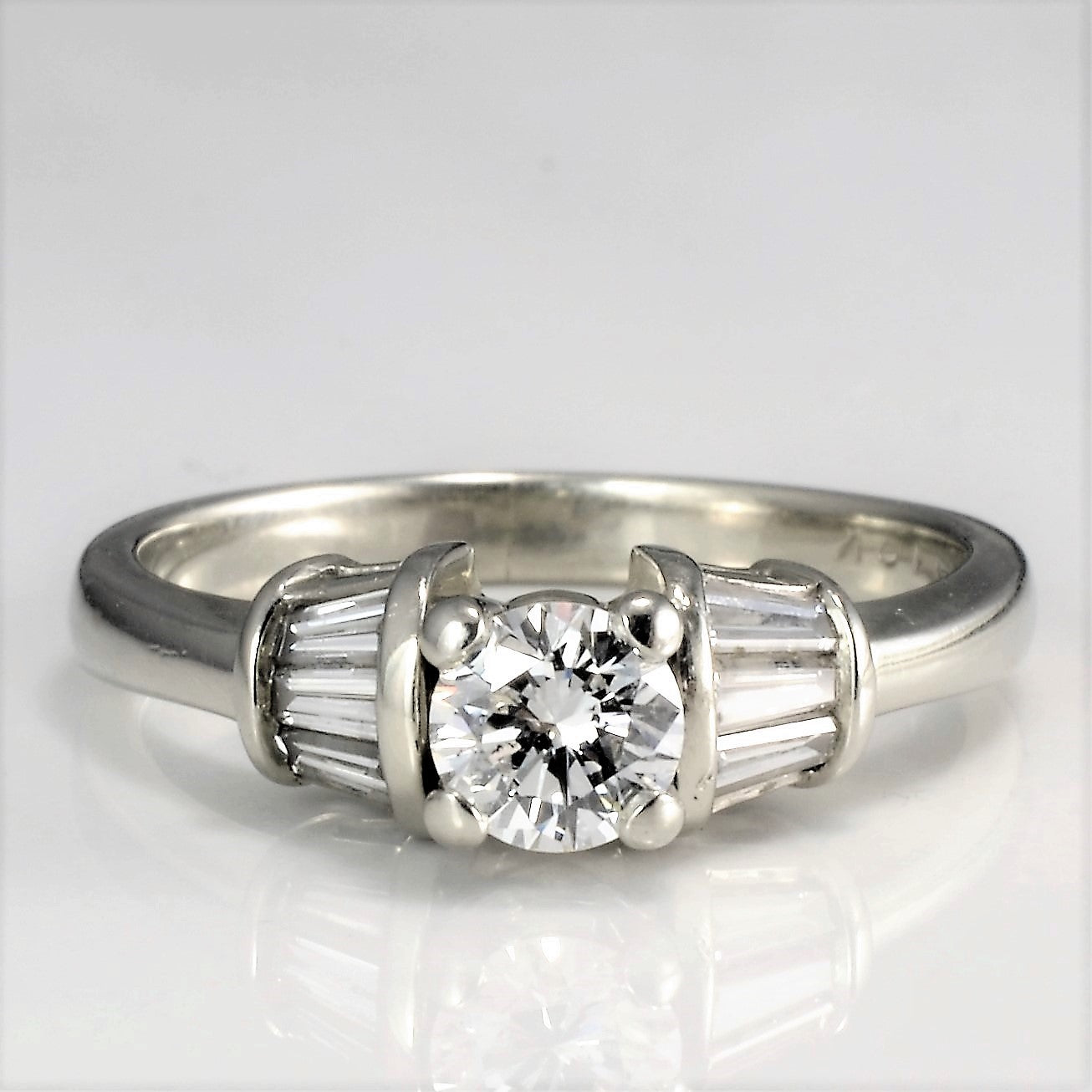 Tapered Diamond Engagement Ring | 0.52 ctw, SZ 6.25 |
