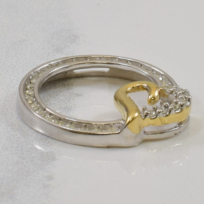 Diamond Infinite Circle Heart Pendent | 0.10ctw |