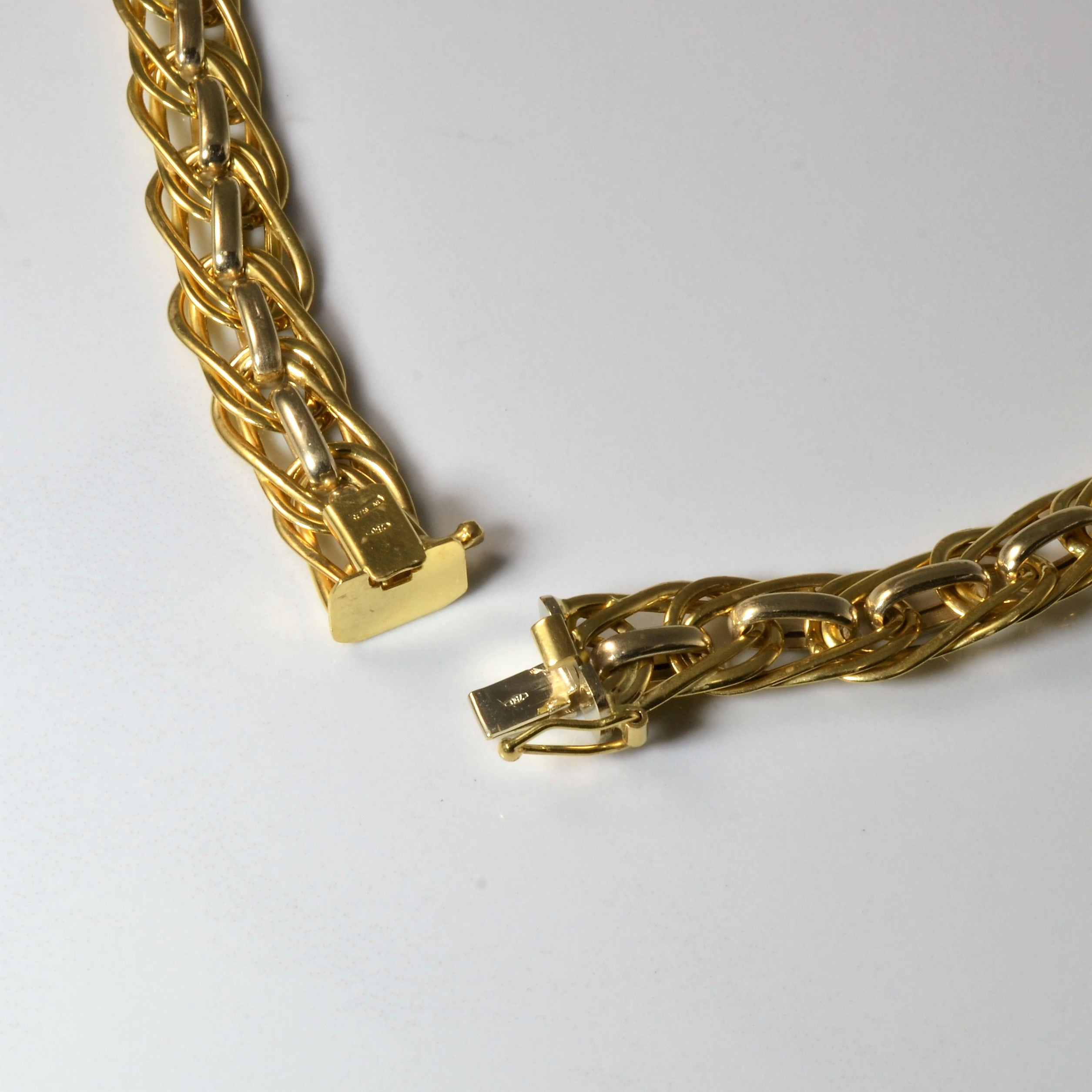 Double Link Ring & Connector Necklace | 18" |