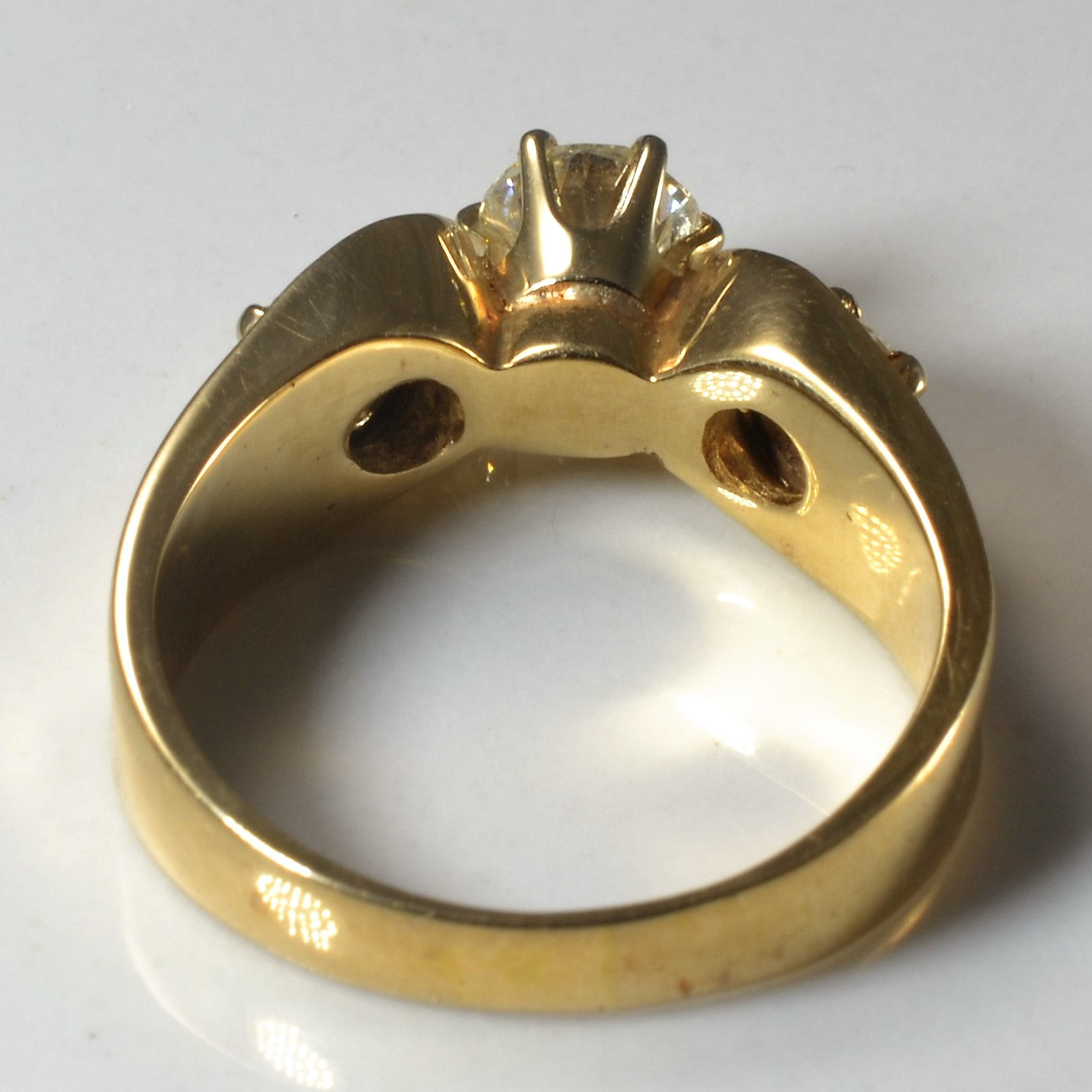 Low Profile Three Stone Diamond Ring | 0.99ctw | SZ 6.75 |