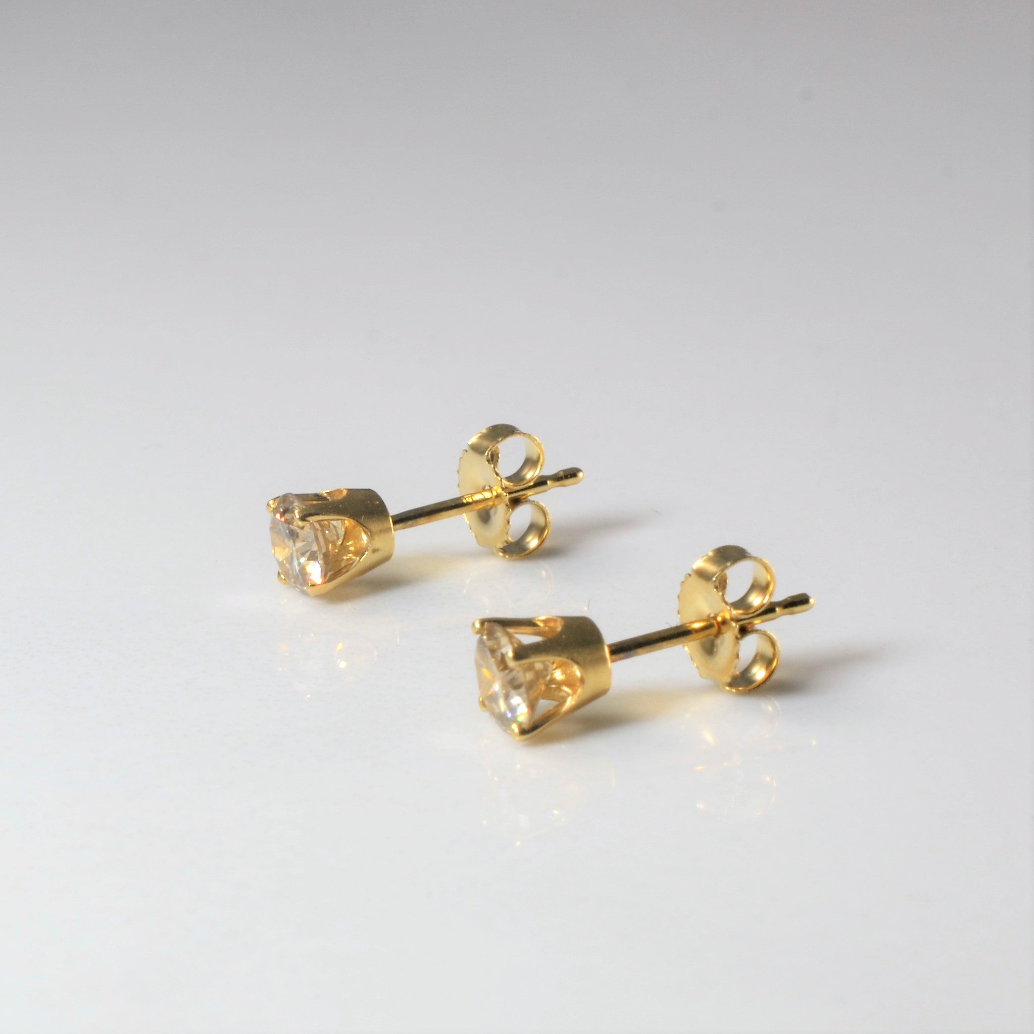 Champagne Diamond Stud Earrings | 0.58ctw |