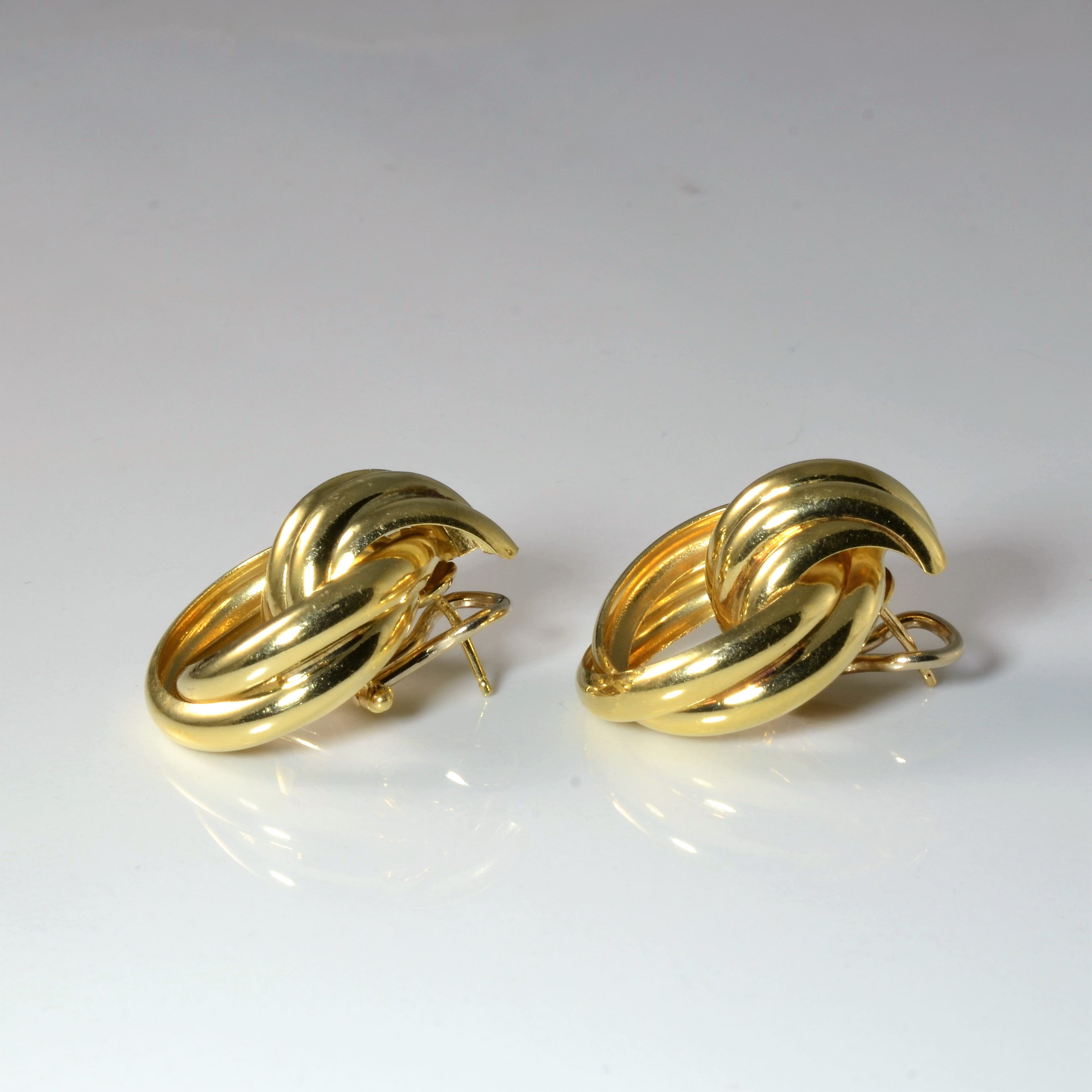Swirling Knot Stud Earrings |