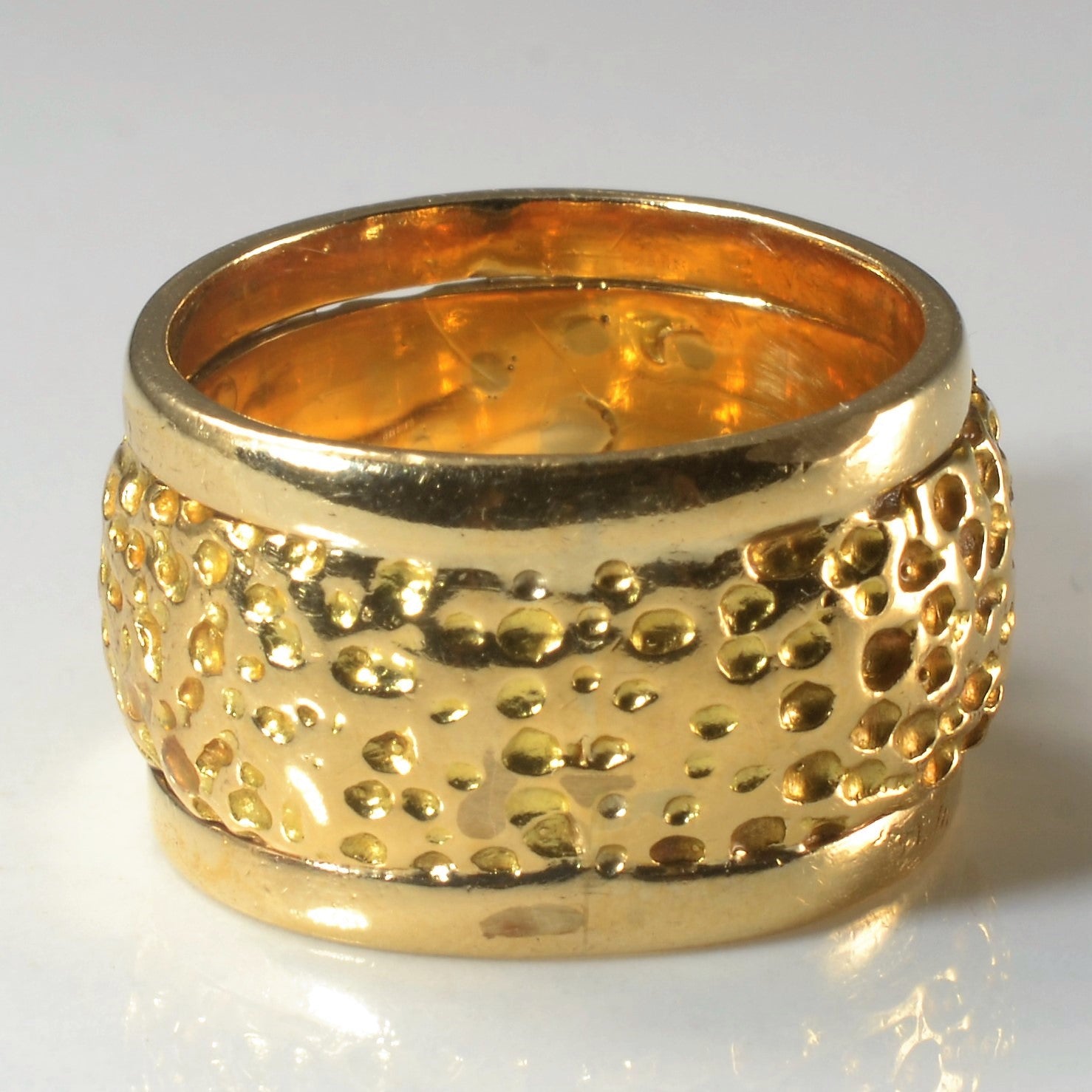 Nugget Textured Diamond Ring | 1.10ctw | SZ 6.25 |