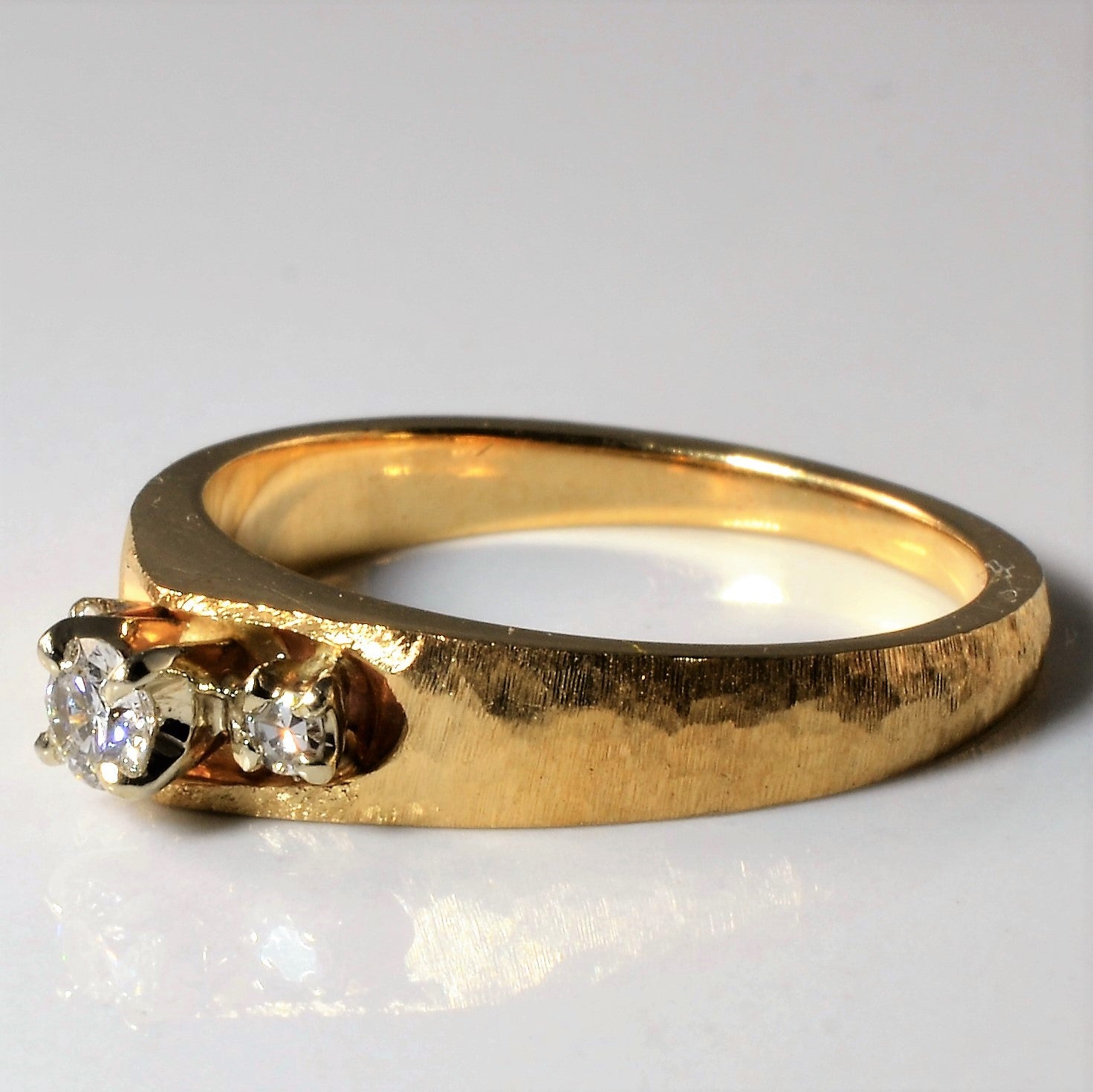 Three Stone Diamond Ring | 0.18ctw | SZ 7.5 |