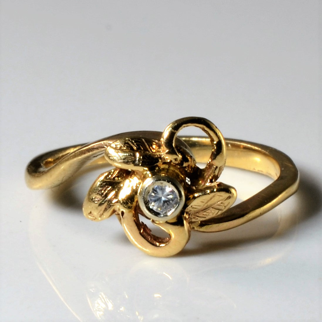 Floral Diamond Ring | 0.04ct | SZ 3.75 |