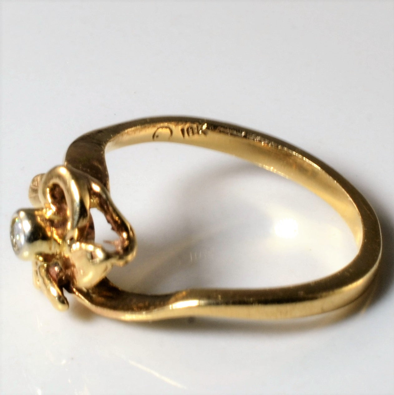 Floral Diamond Ring | 0.04ct | SZ 3.75 |