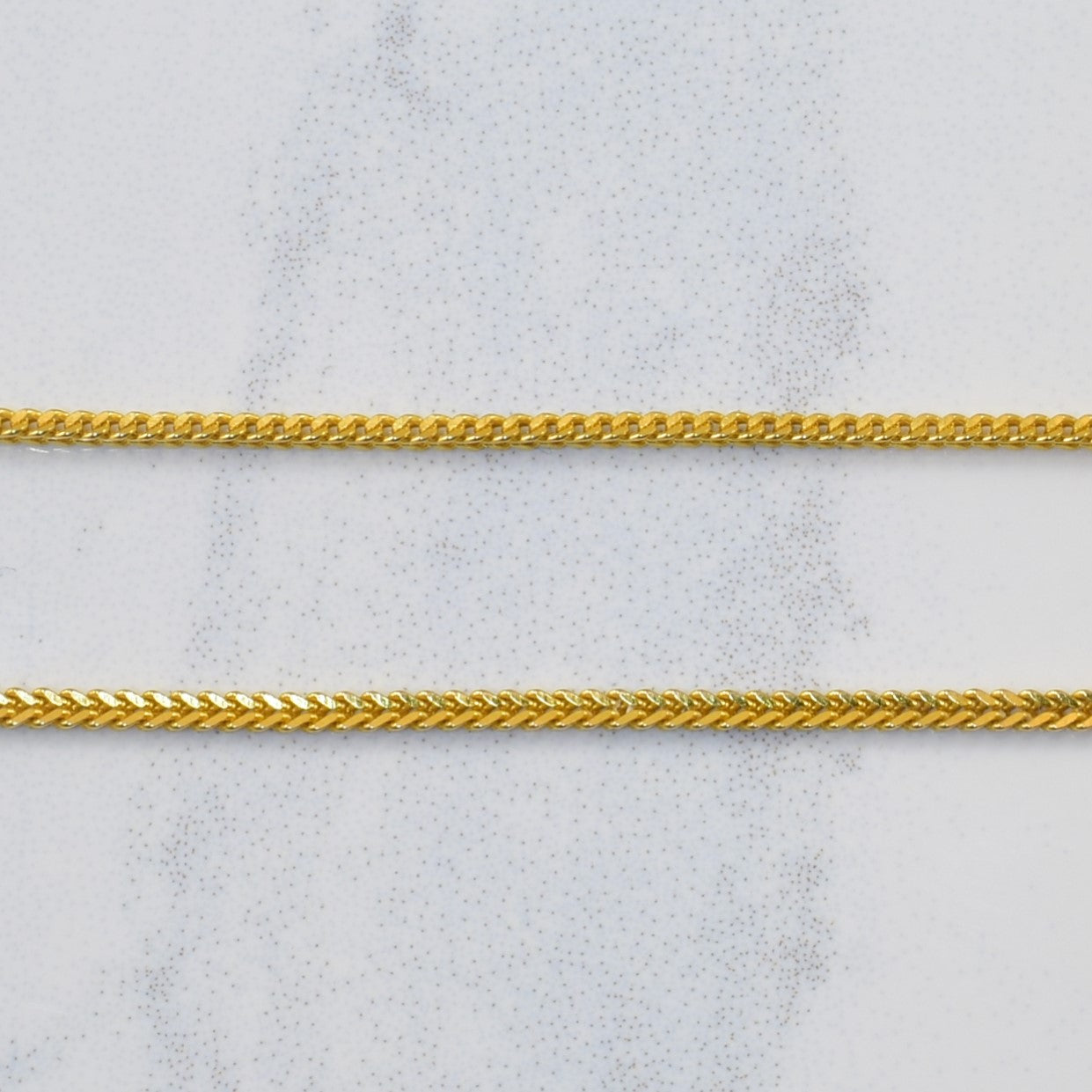 21k Yellow Gold Snake Chain & Ball Pendant | 16" |