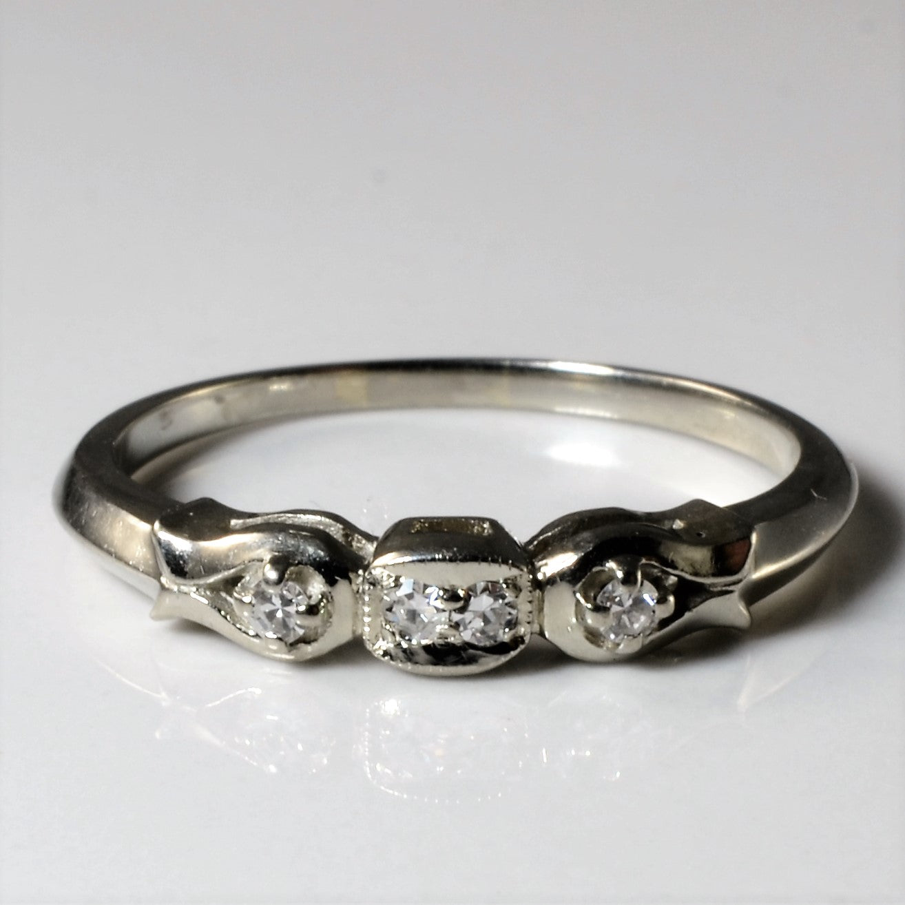 'Orange Blossom' Four Stone Diamond Band | 0.06ctw | SZ 7.5 |