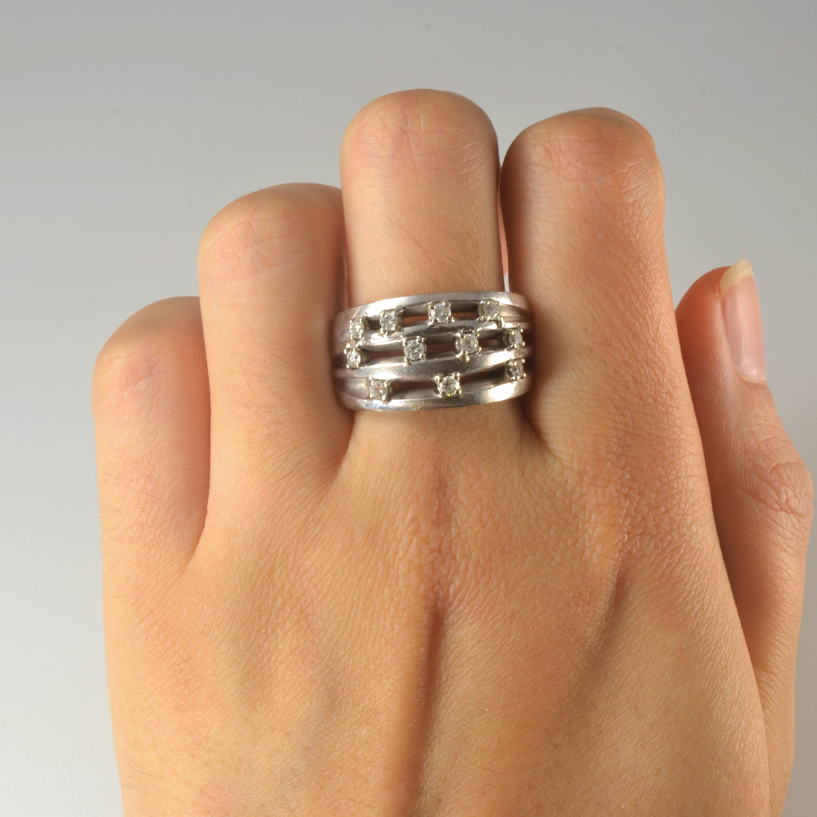 Scattered Diamond Ring | 0.44ctw | SZ 8.5 |