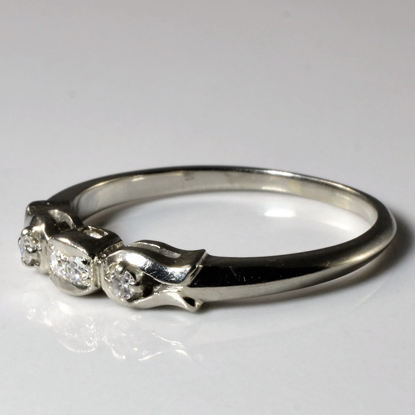 'Orange Blossom' Four Stone Diamond Band | 0.06ctw | SZ 7.5 |