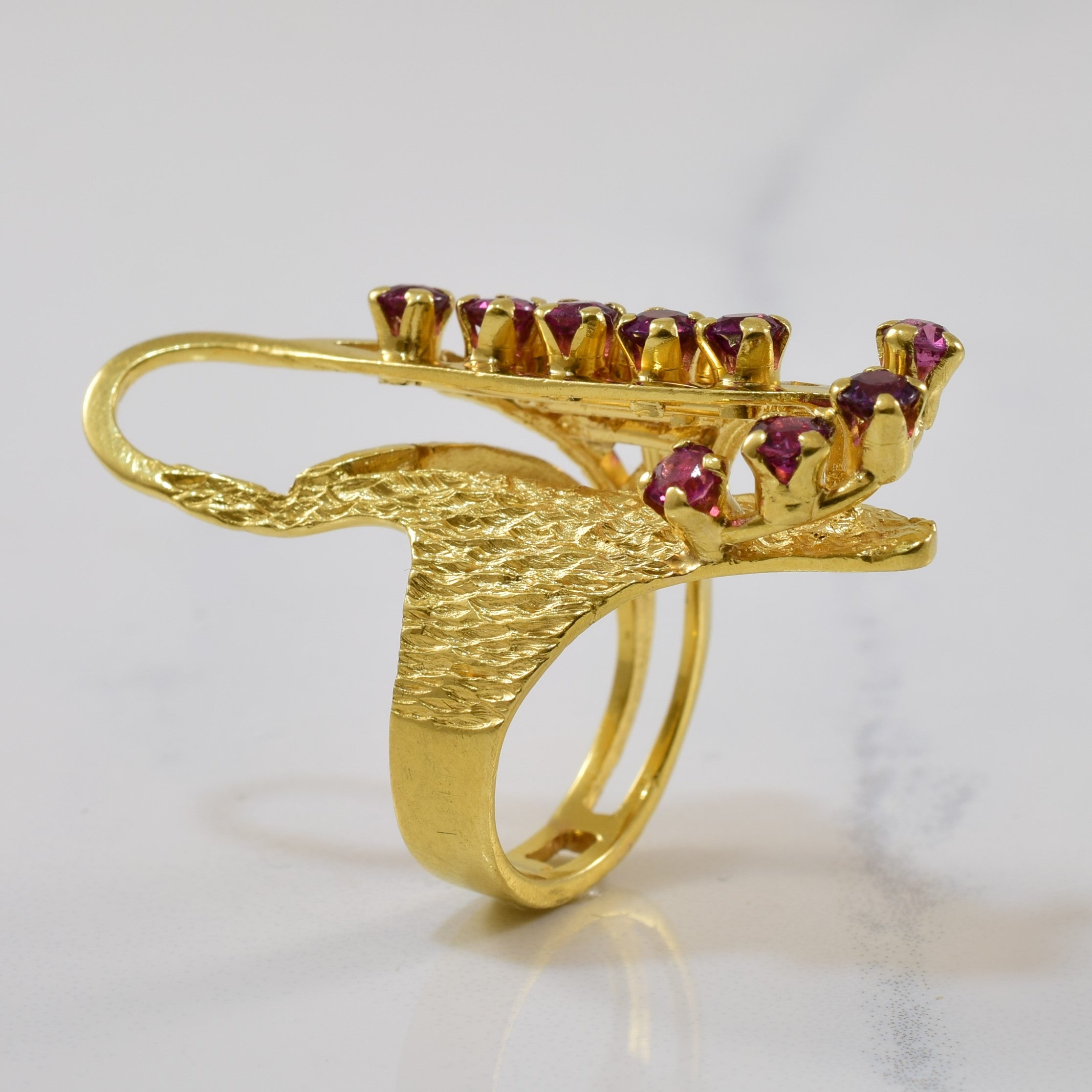 Unique Ruby Cluster Ring | 2.00ctw | SZ 5 |