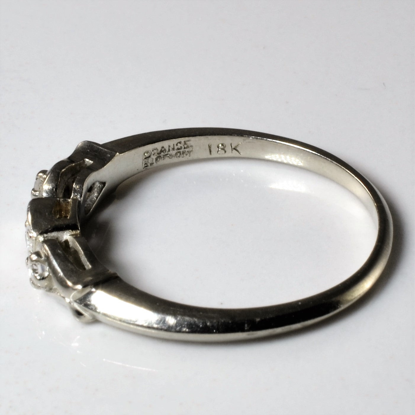 'Orange Blossom' Four Stone Diamond Band | 0.06ctw | SZ 7.5 |