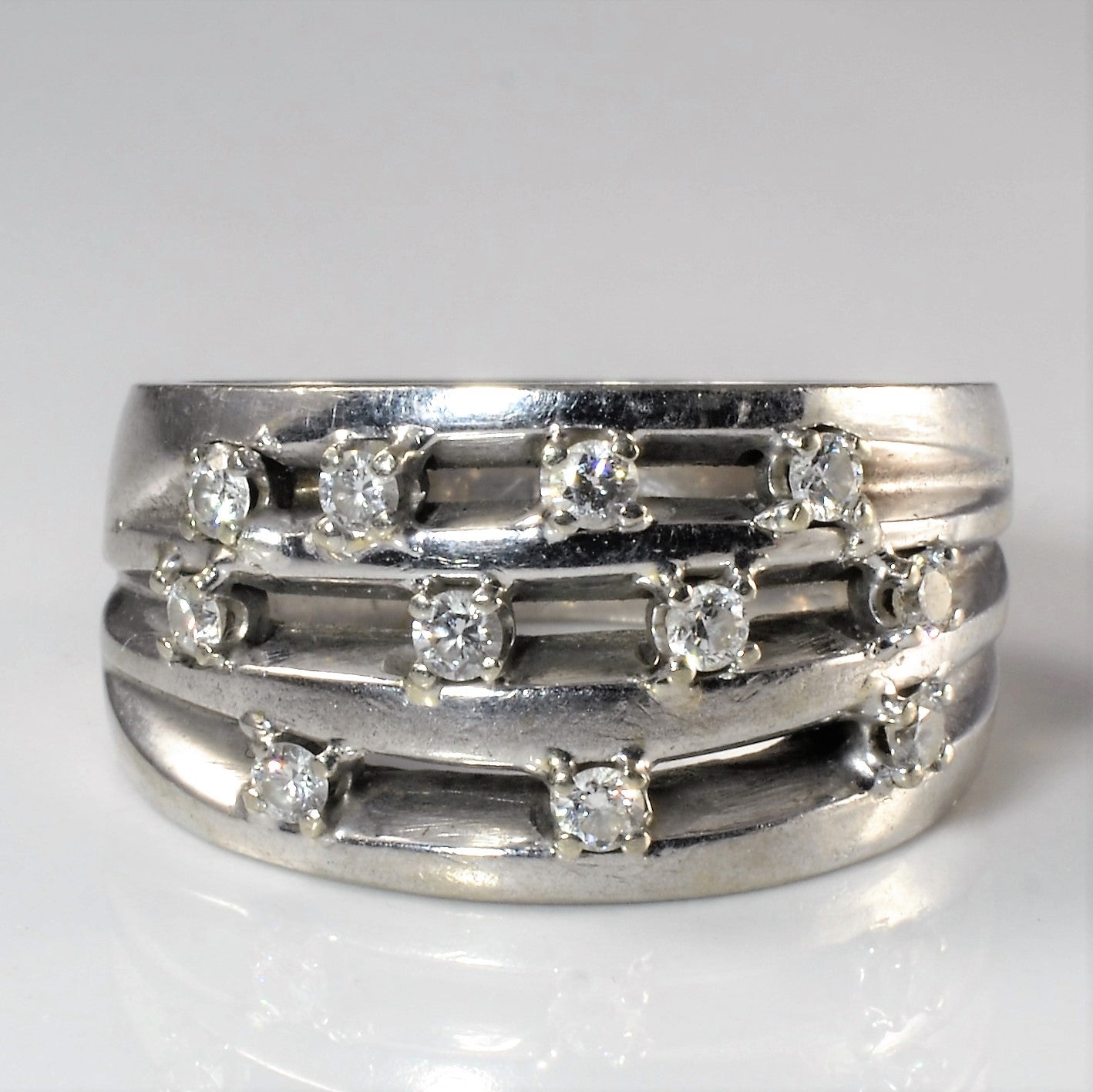 Scattered on sale diamond band