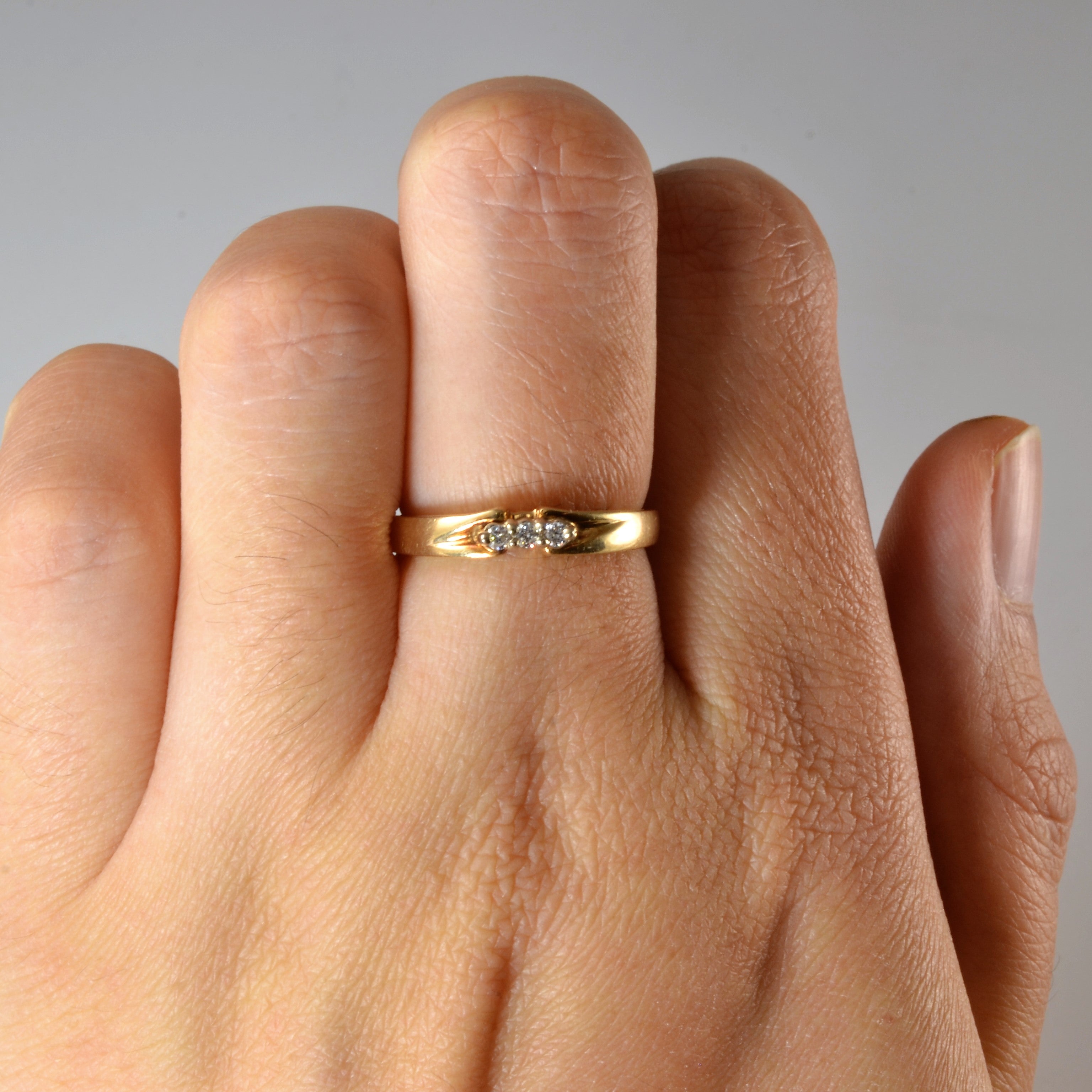 Three Stone Diamond Ring | 0.05ctw | SZ 6.25 |