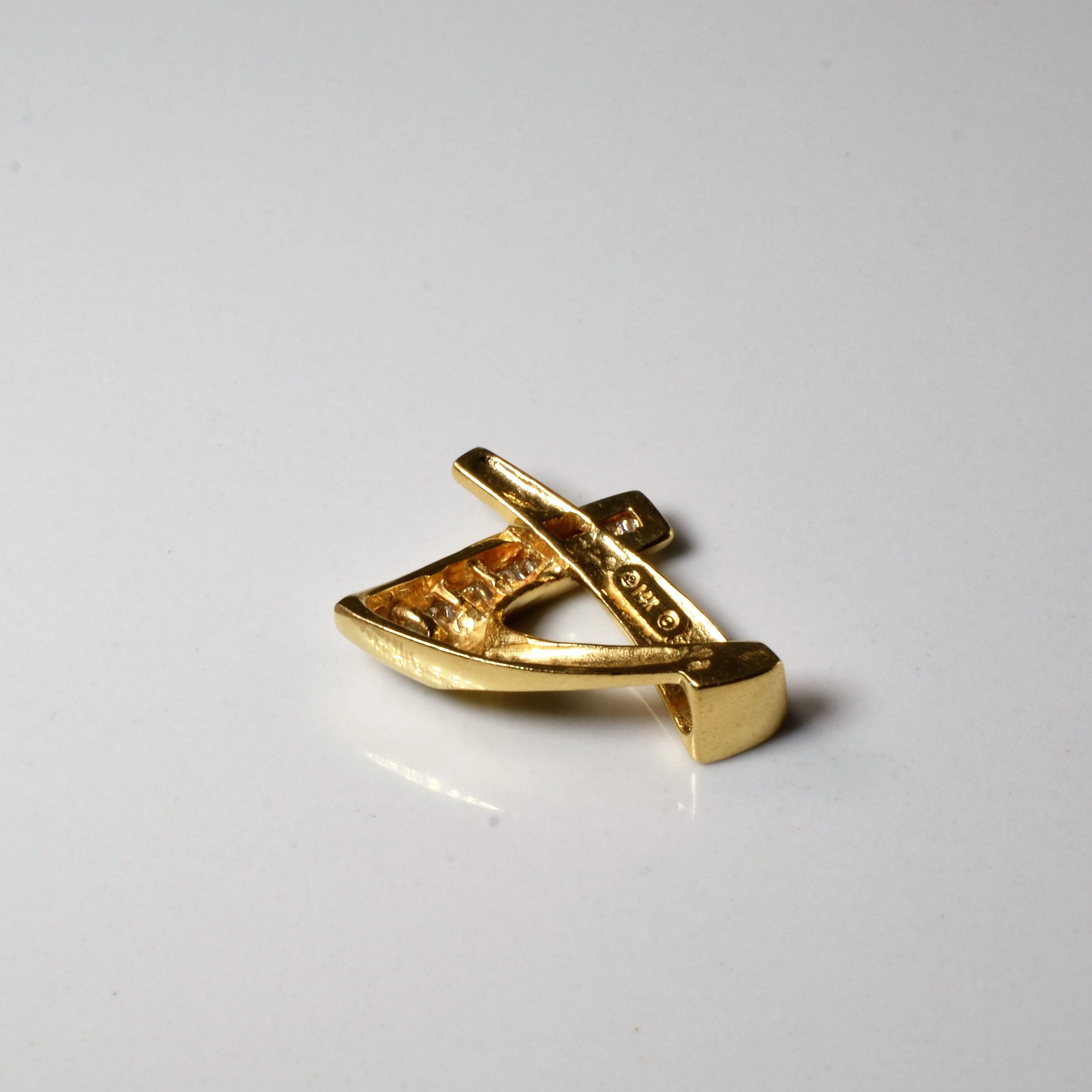 Channel Set Baguette Diamond Pendant | 0.17ctw |