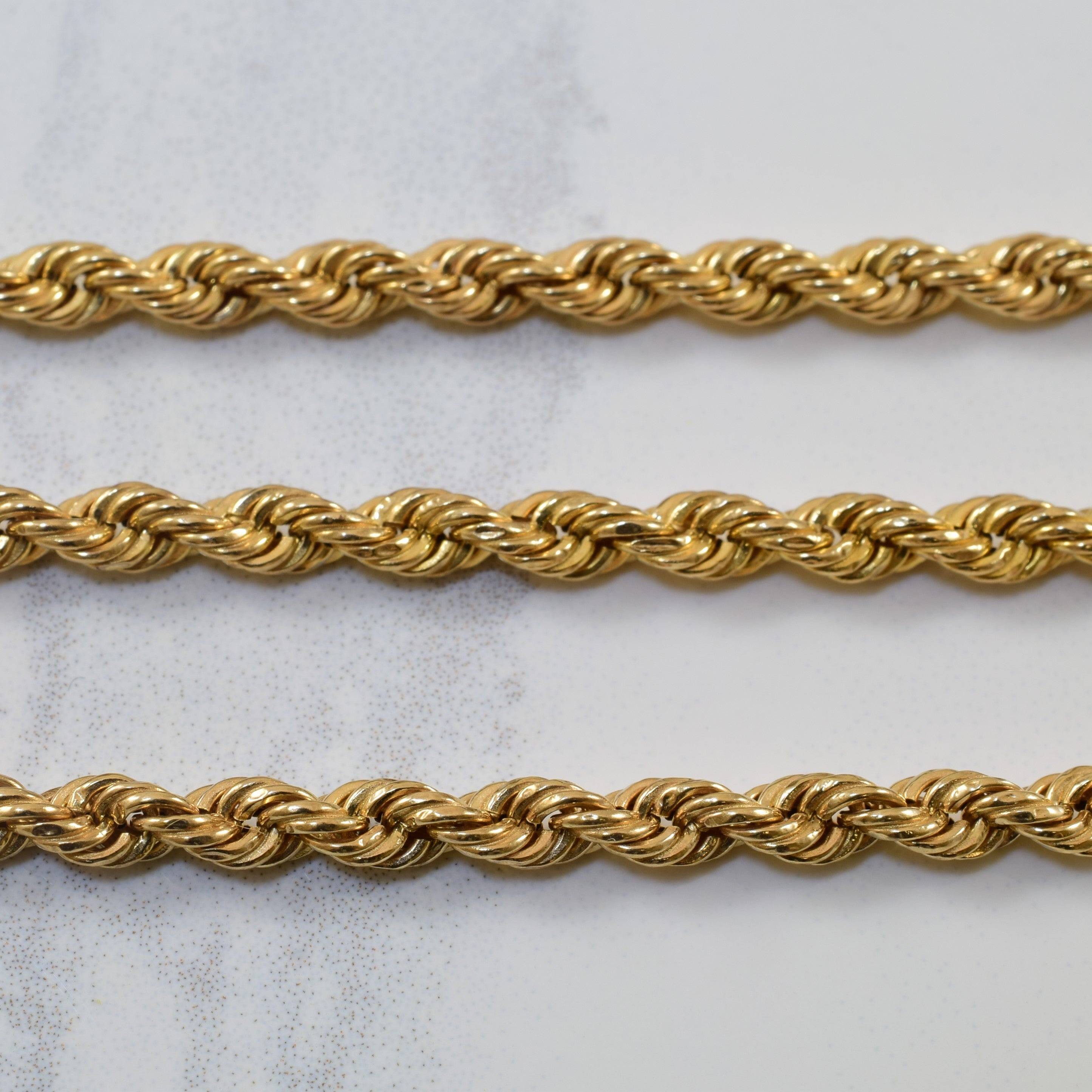 10k Yellow Gold Rope Chain | 30" |