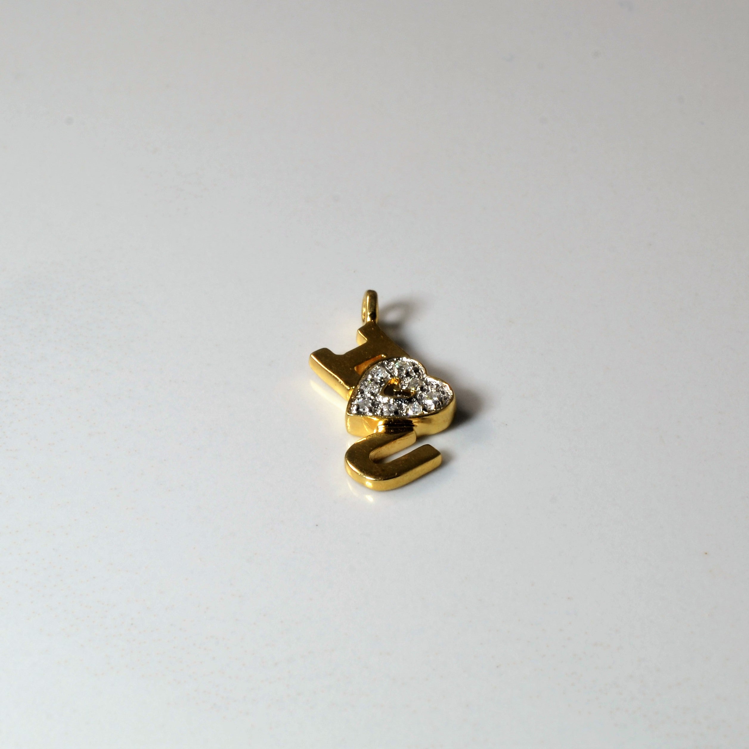 Diamond 'I Love You' Pendant | 0.02ctw |