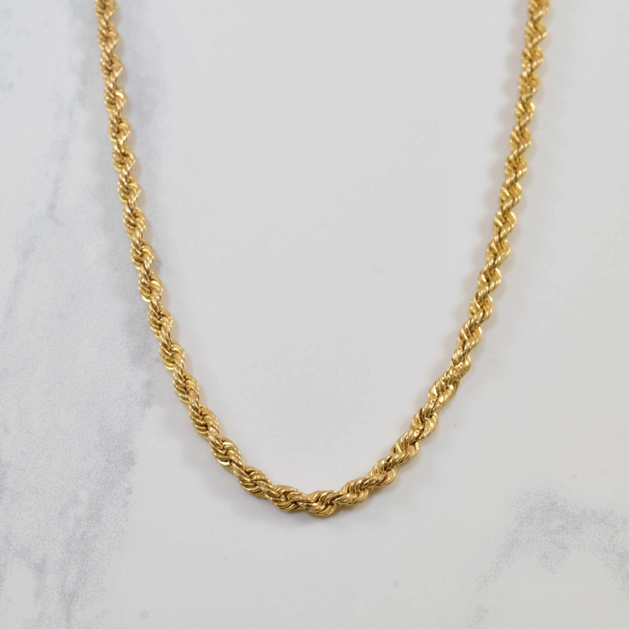 10k Yellow Gold Rope Chain | 30" |