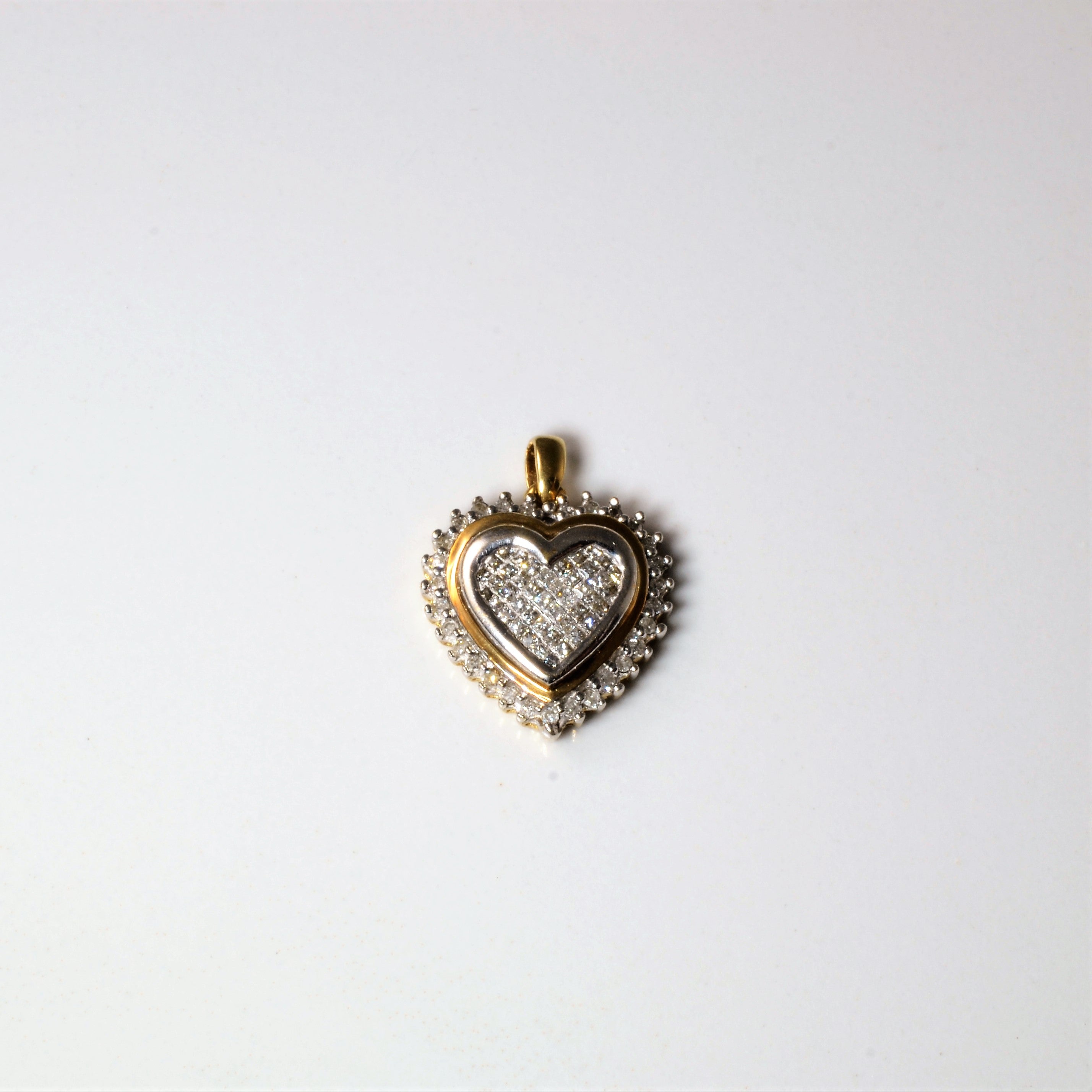 Cluster Diamond Heart Pendant | 0.11ctw |