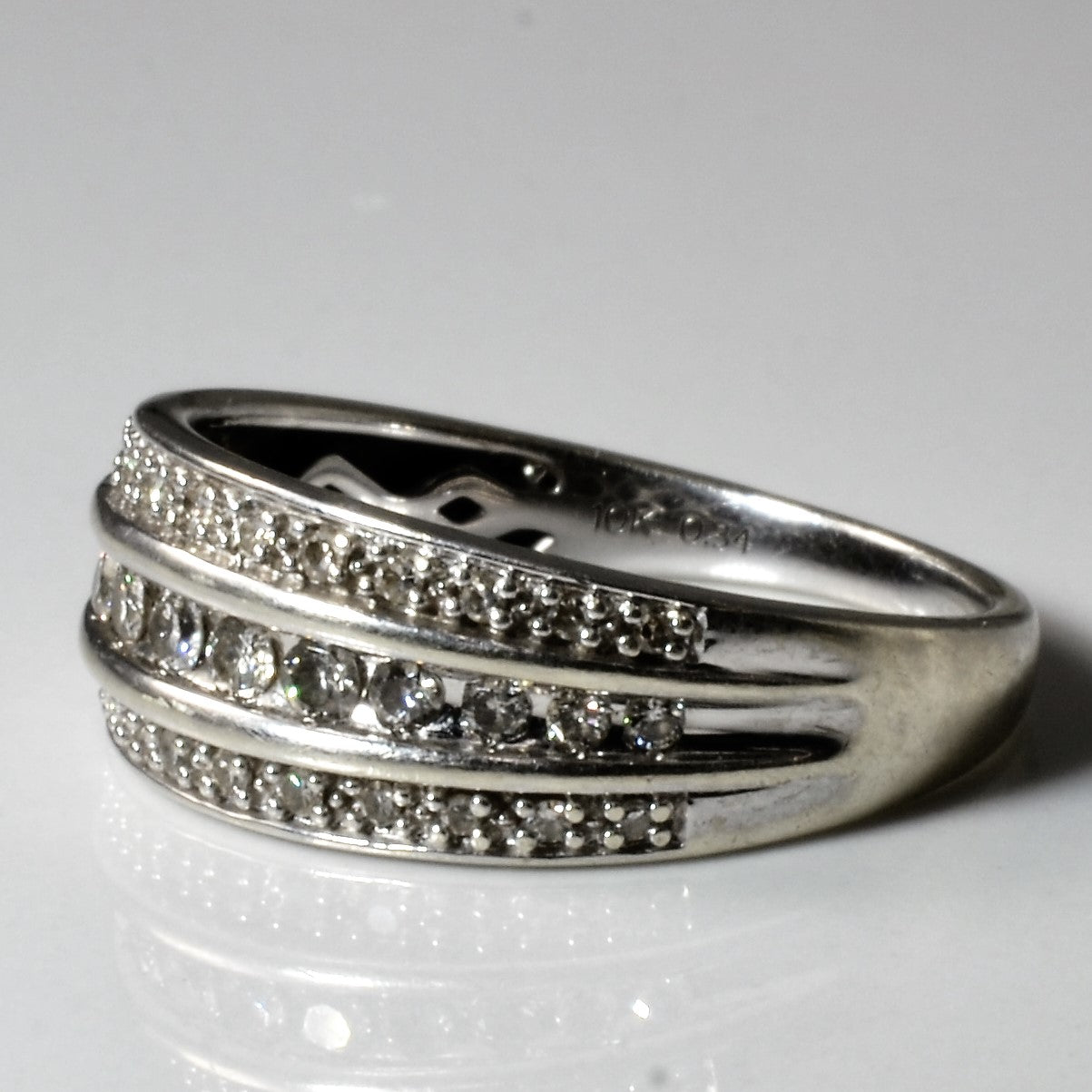Channel Set Diamond Ring | 0.34ctw | SZ 7.25 |