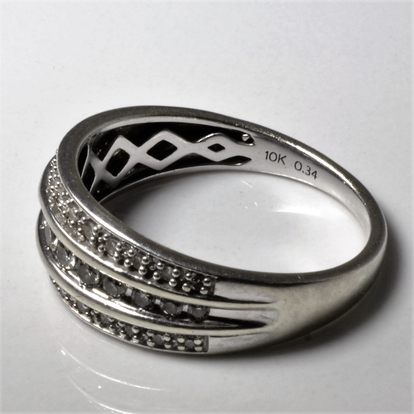 Channel Set Diamond Ring | 0.34ctw | SZ 7.25 |
