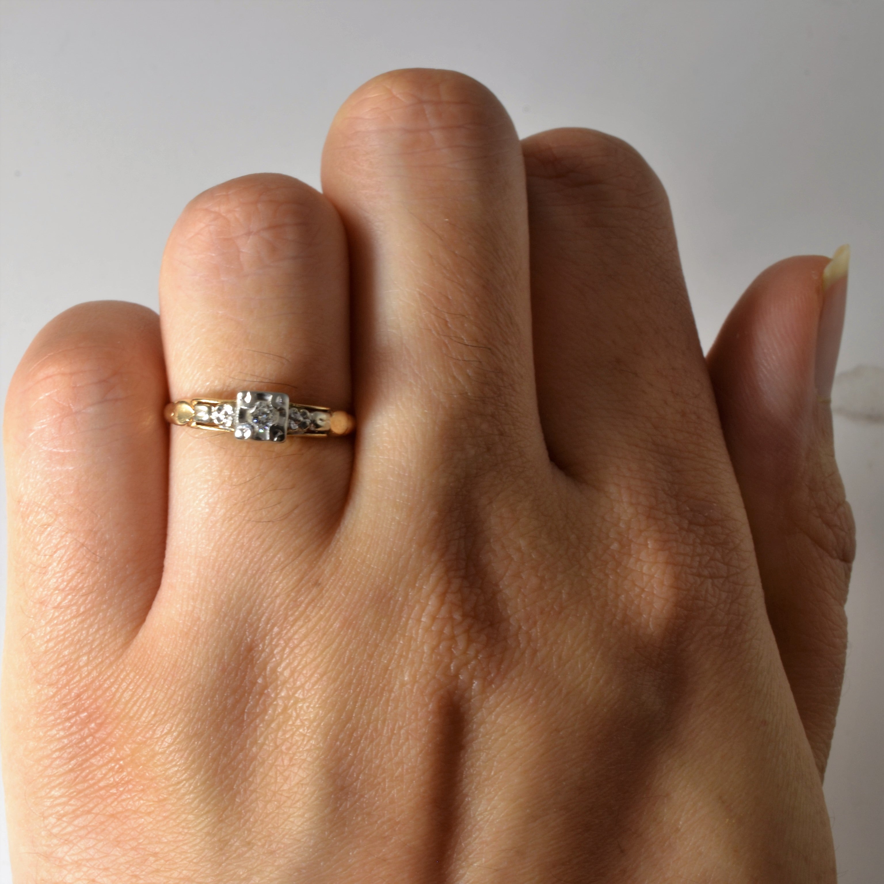 1950s Solitaire Diamond Ring | 0.07ct | SZ 6 |