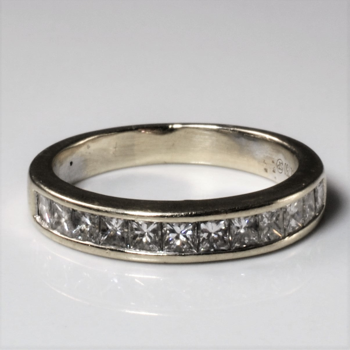 Channel Set Princess Diamond Band | 0.86ctw | SZ 5.25 |
