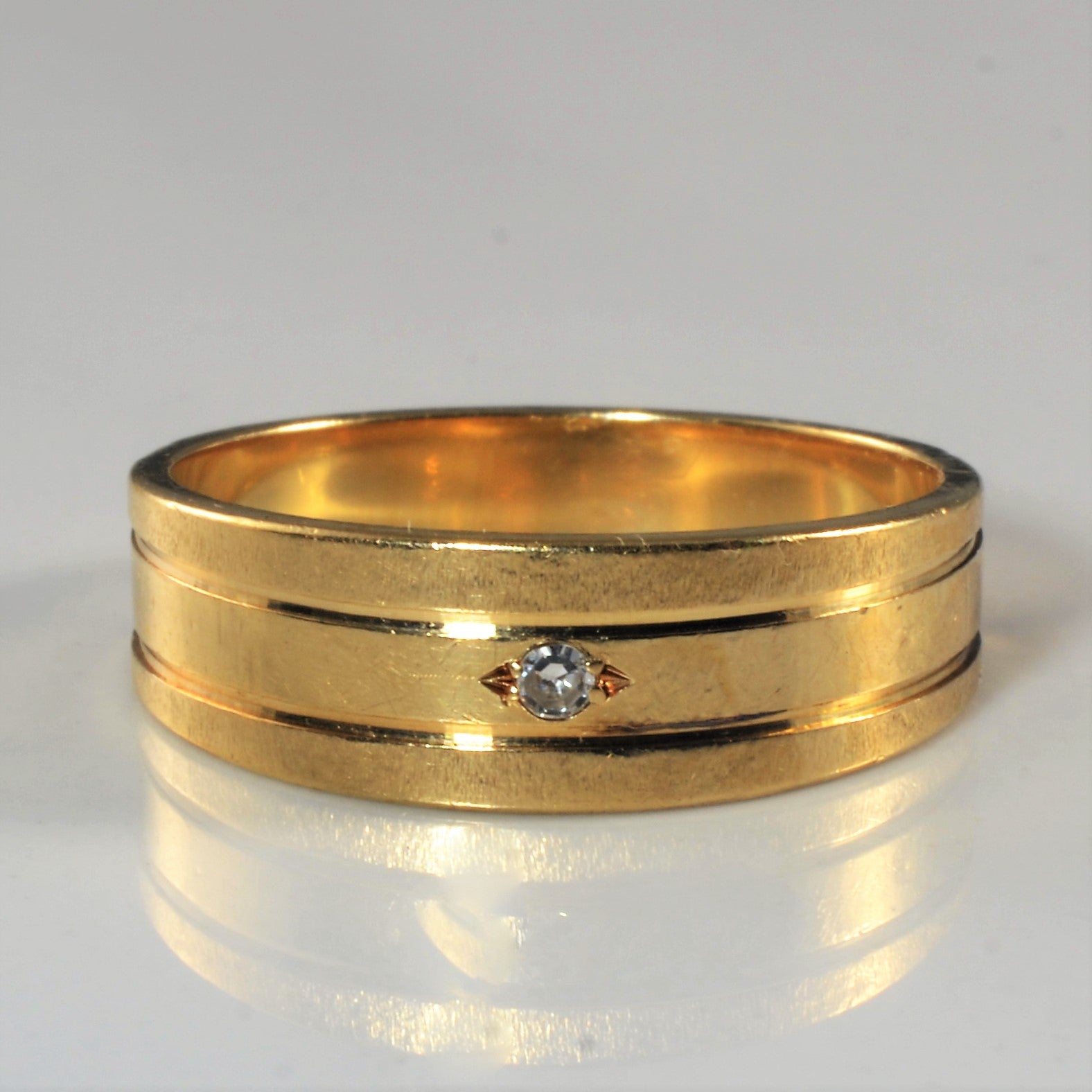 Flush Set Diamond Band | 0.03ct | SZ 10 |