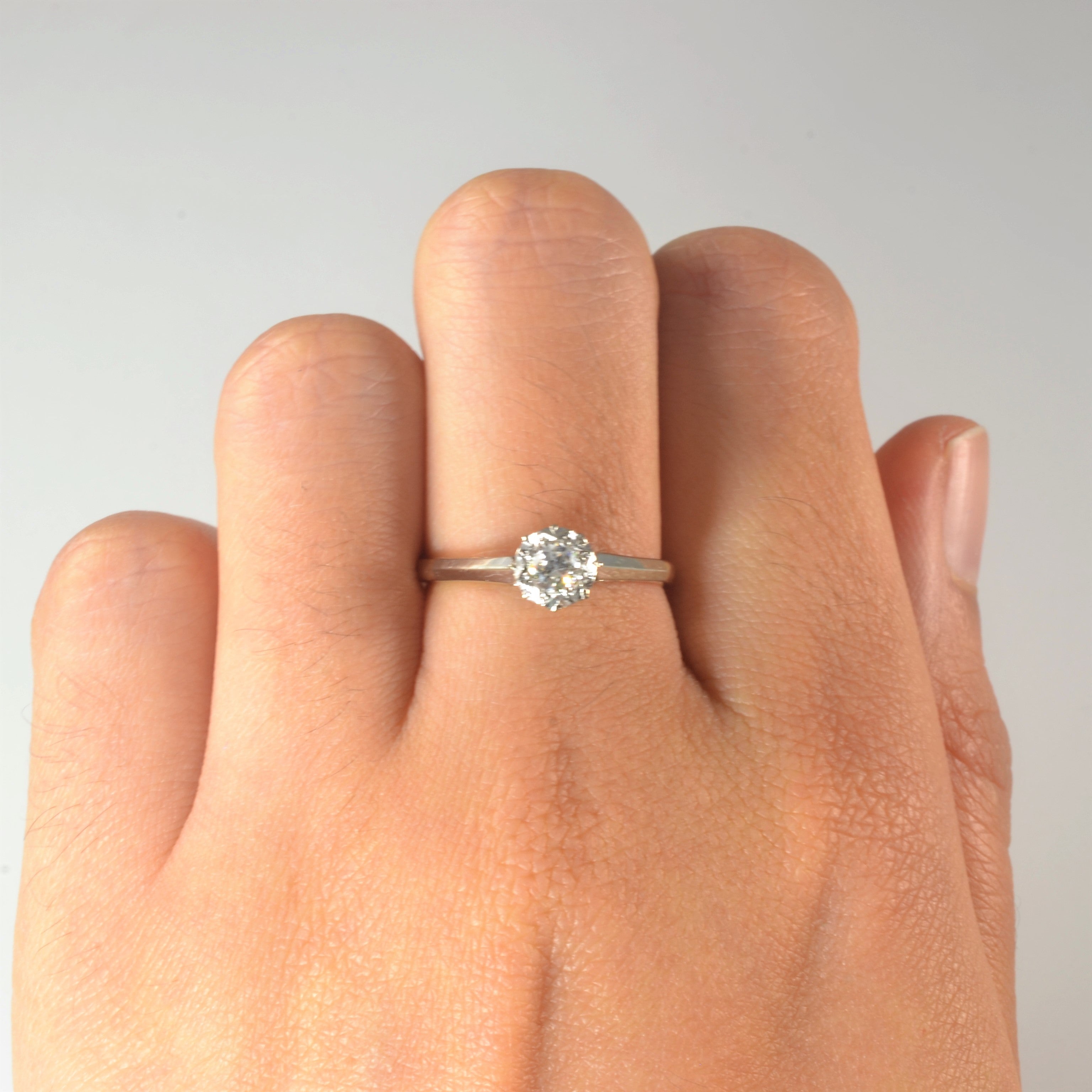 Early 1900s Solitaire Diamond Ring | 0.18ct | SZ 6.75 |