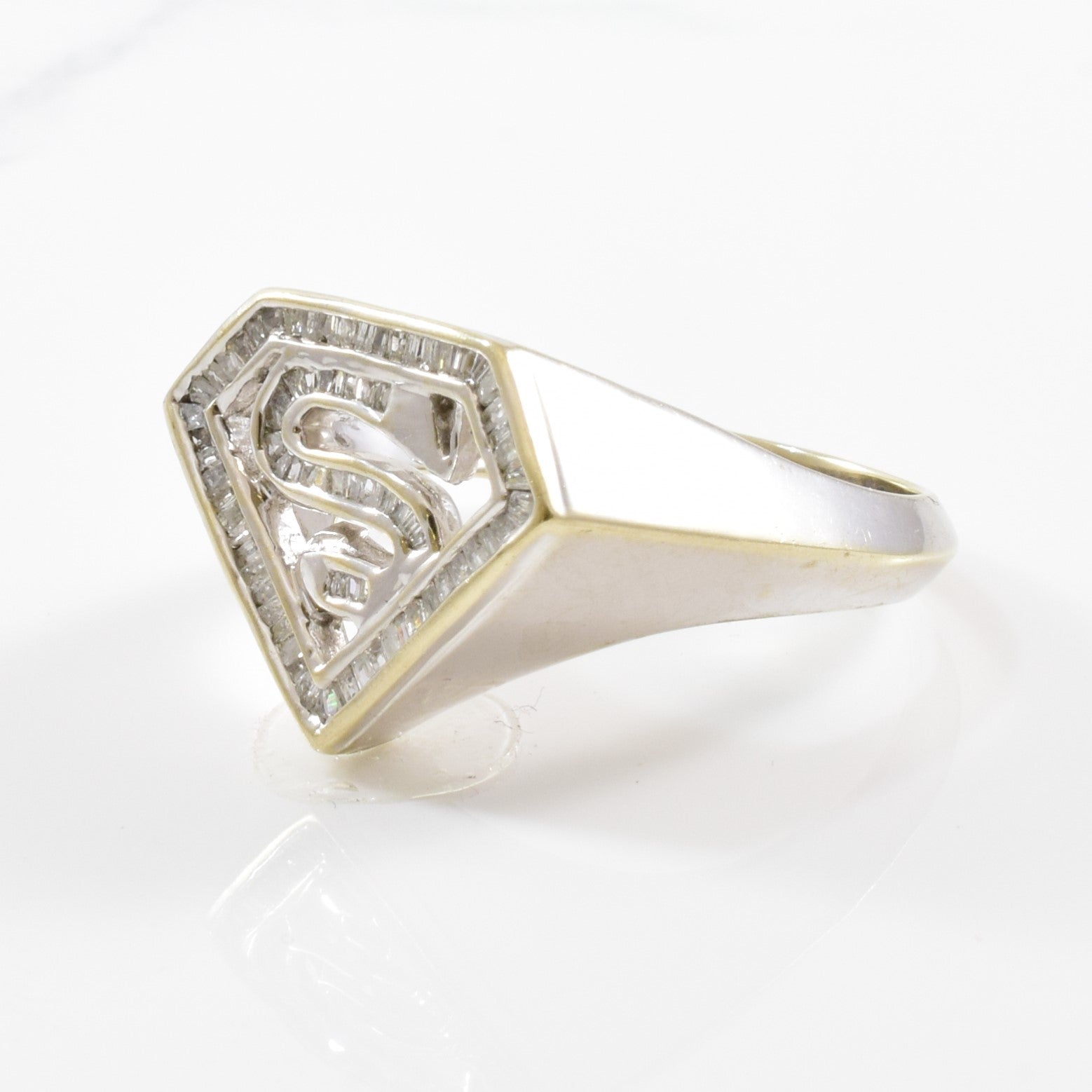 Diamond Superman Ring | 0.15ctw | SZ 10.75 |
