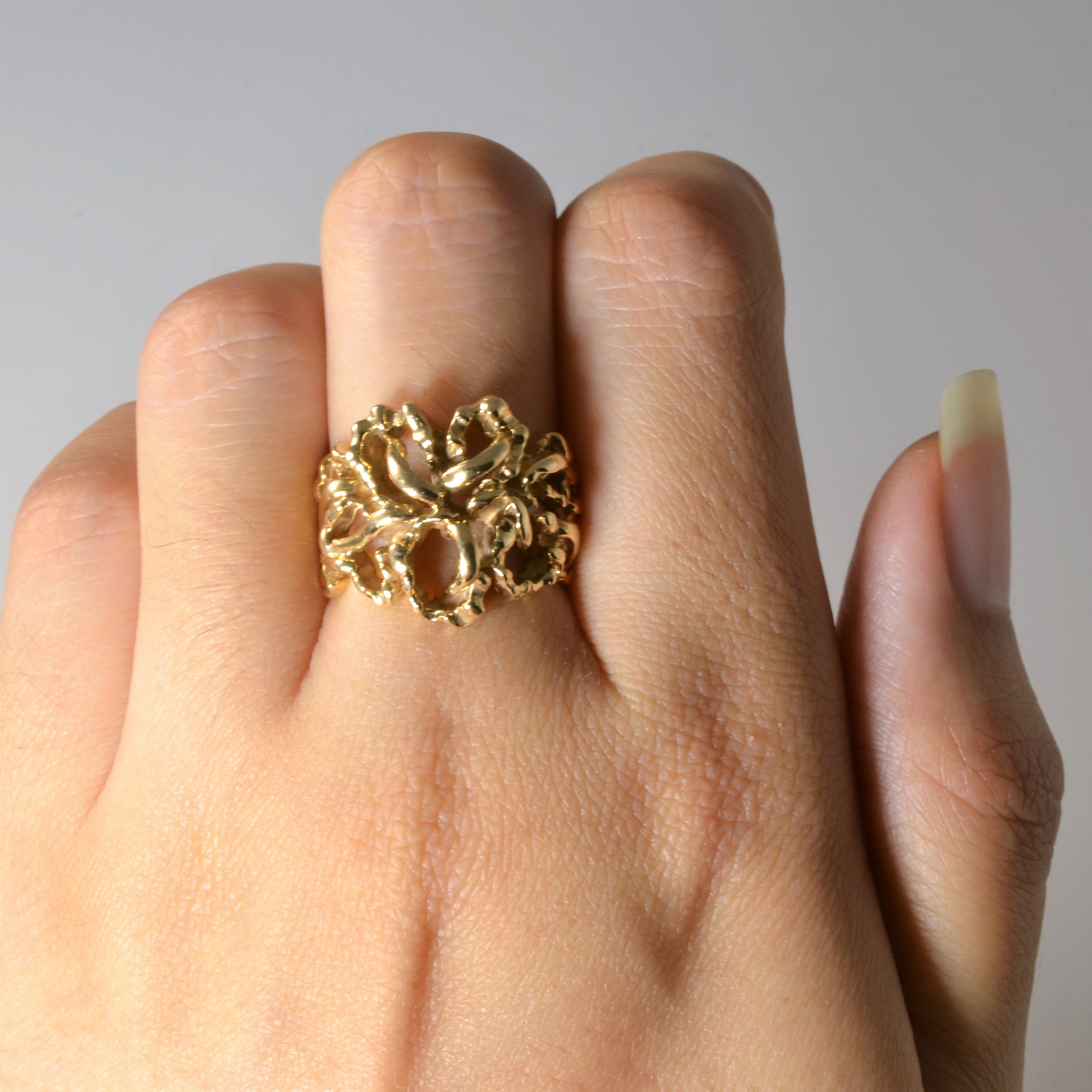 Textured Gold Ring | SZ 6.5