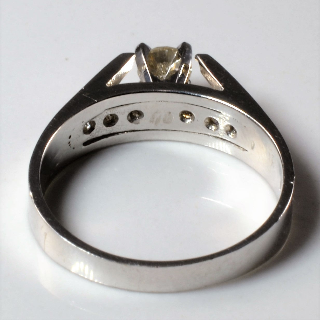 Diamond Detailed Cathedral Engagement Ring | 0.30ctw | SZ 5.75 |