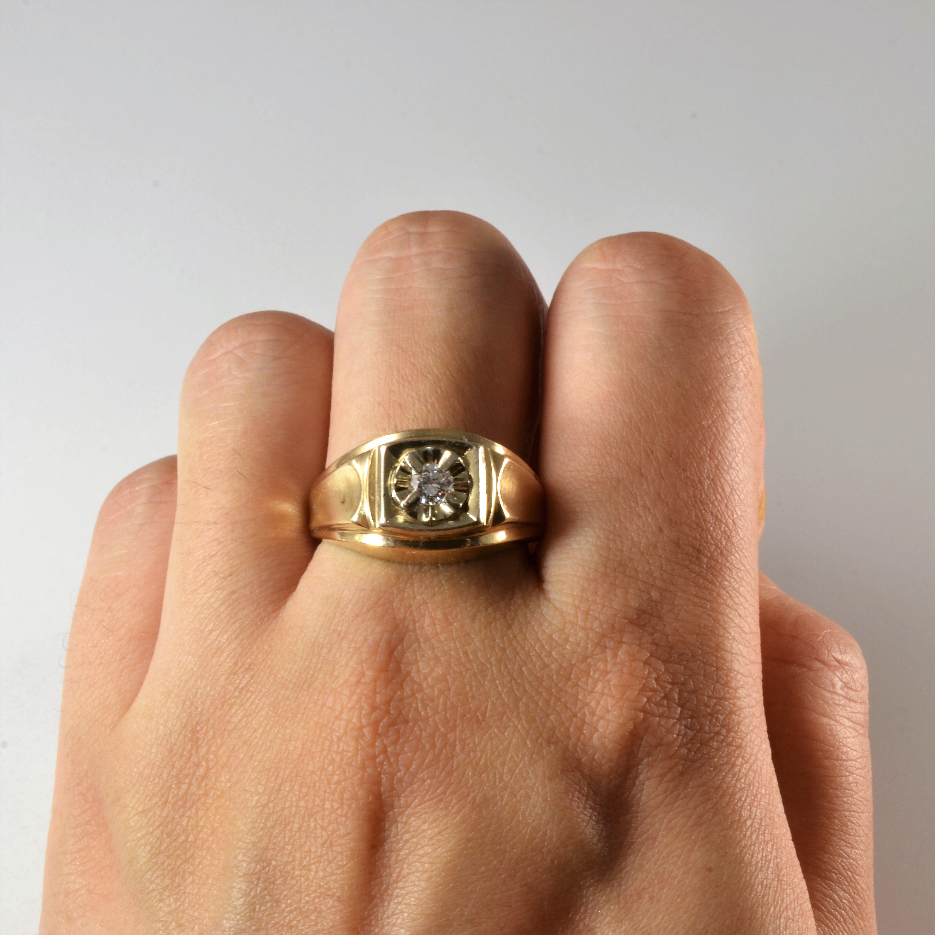 Claw Set Solitaire Diamond Ring | 0.20ct | SZ 9.5 |