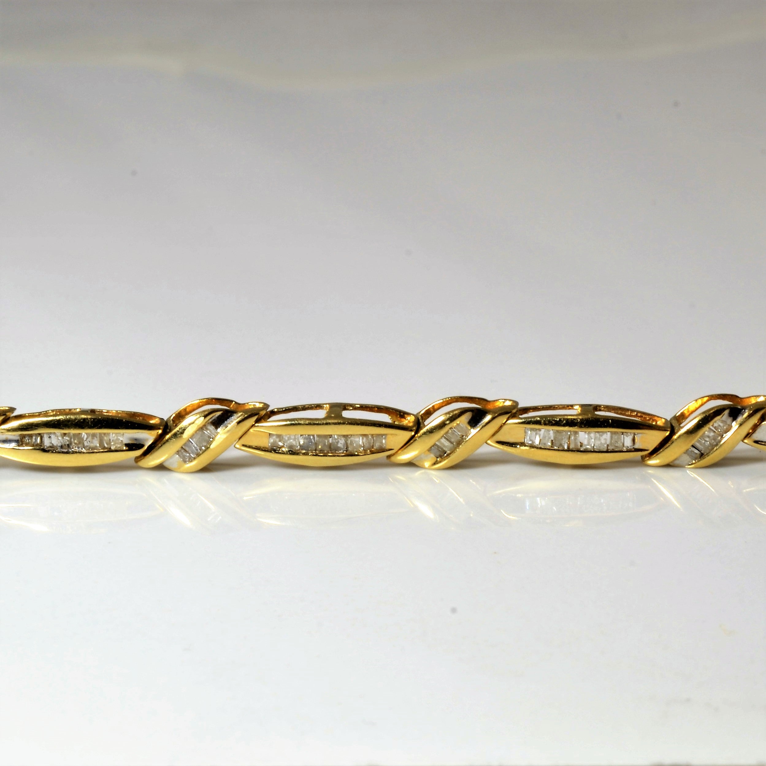Baguette Diamond Tennis Bracelet | 1.20 ctw | 7" |